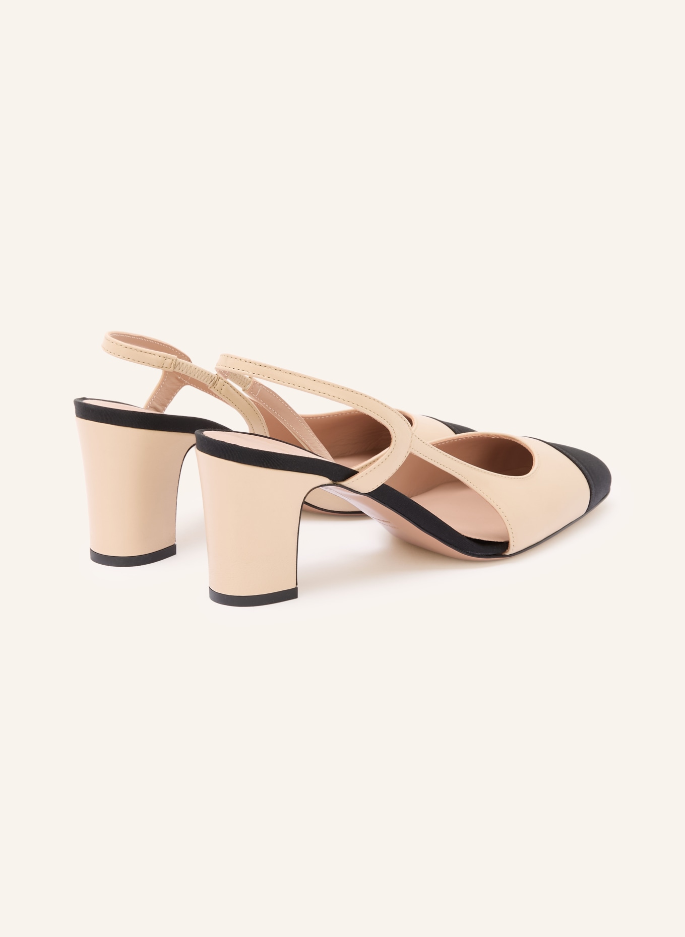 FESTA Slingpumps SHIRLEY: CREME / SCHWARZ
