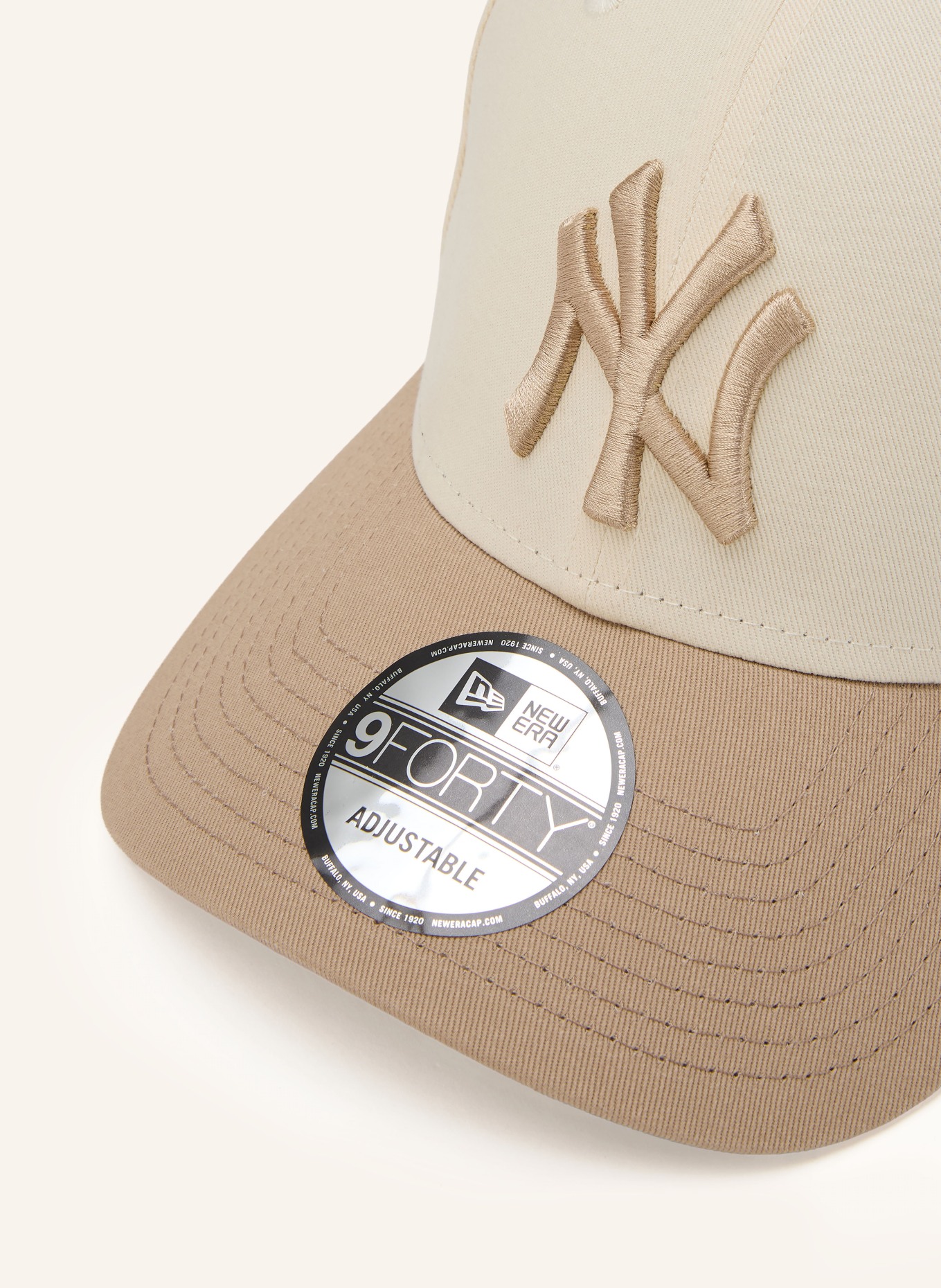 NEW ERA Cap COLOURBLOCK 9FORTY®: CREME / BEIGE