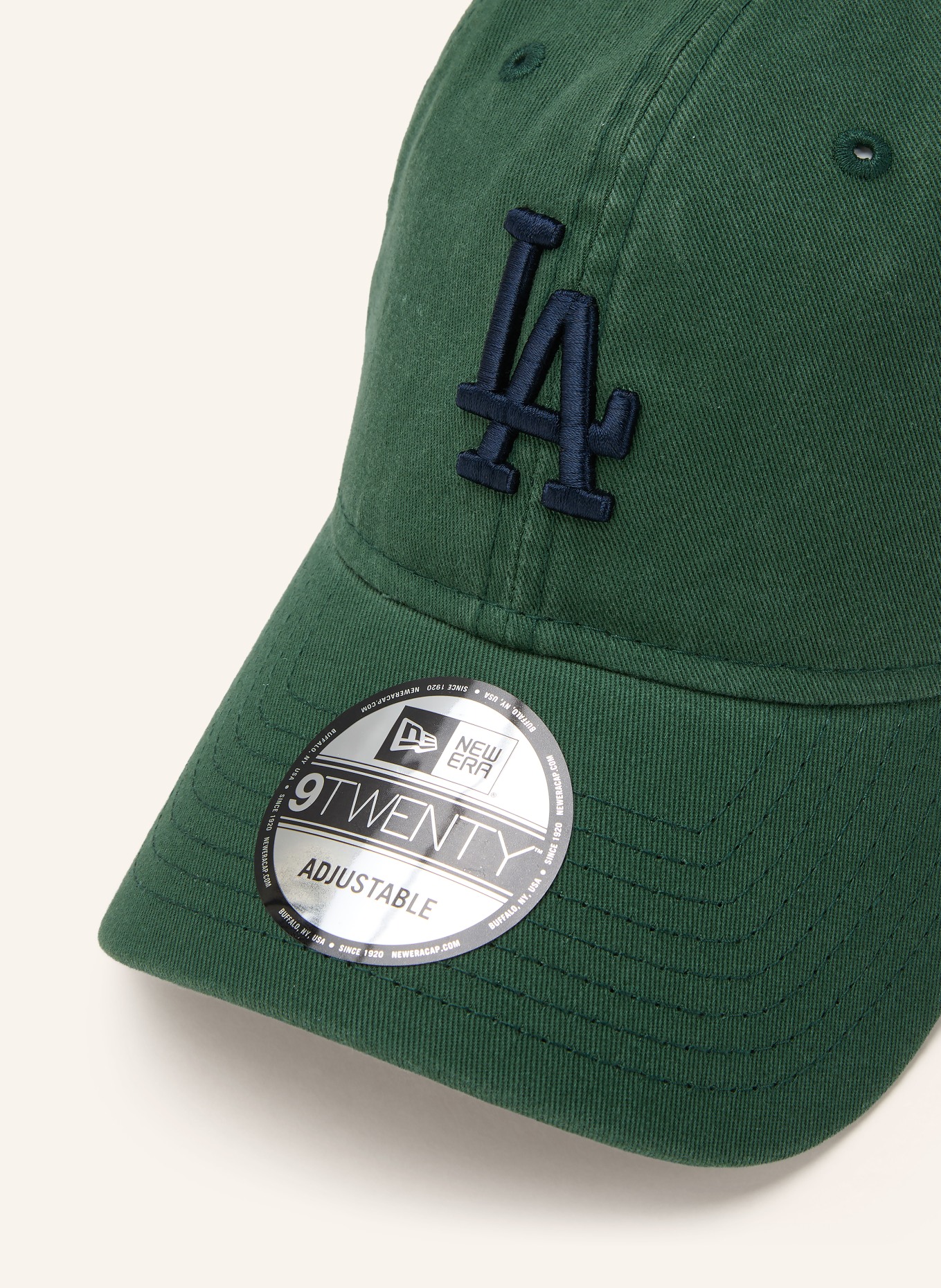 NEW ERA Cap WASHED SCRIPT 9TWENTY®: DUNKELGRÜN / DUNKELBLAU