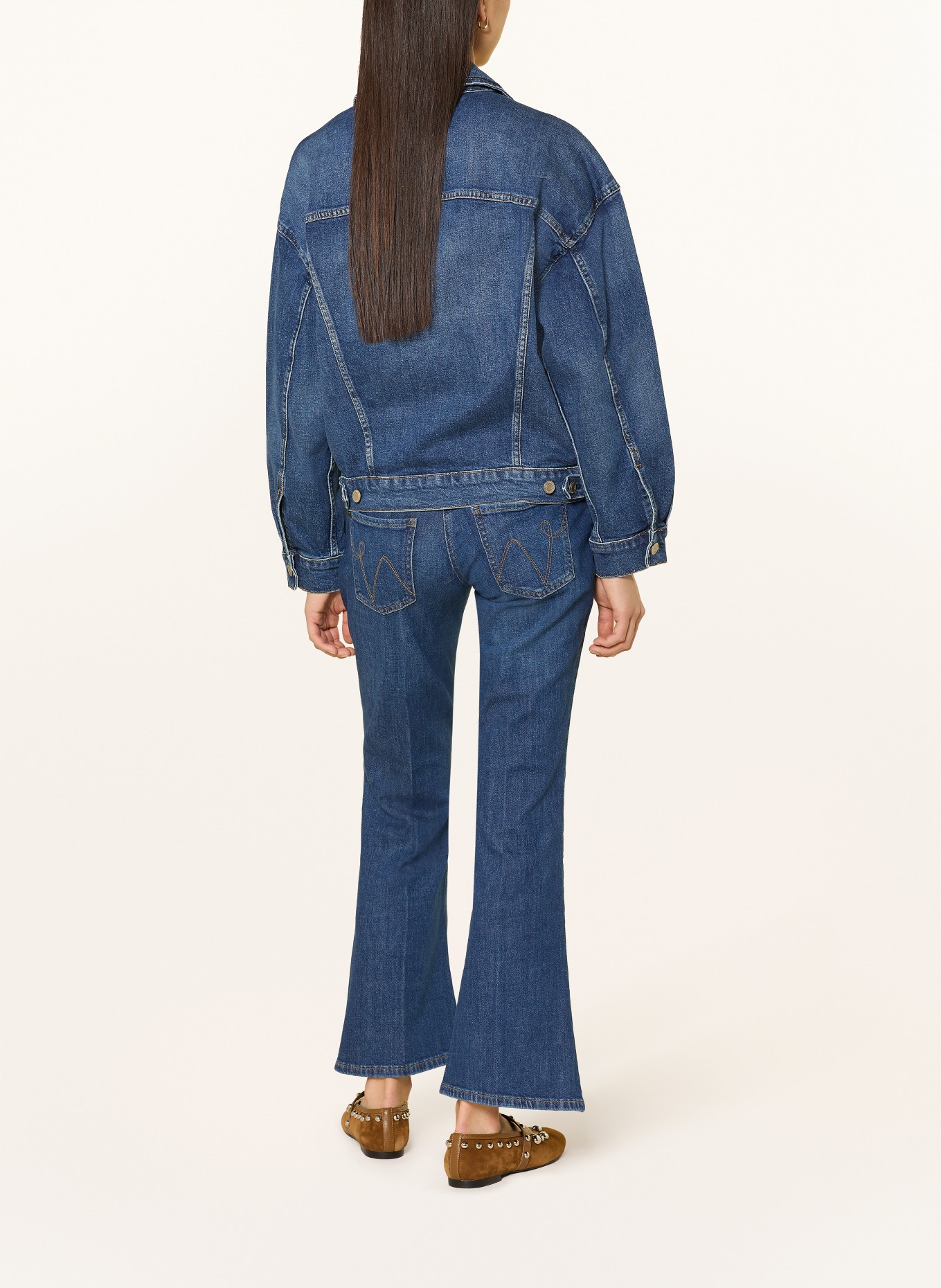 MAC Flared Jeans DETROIT: D591 essential mid blue