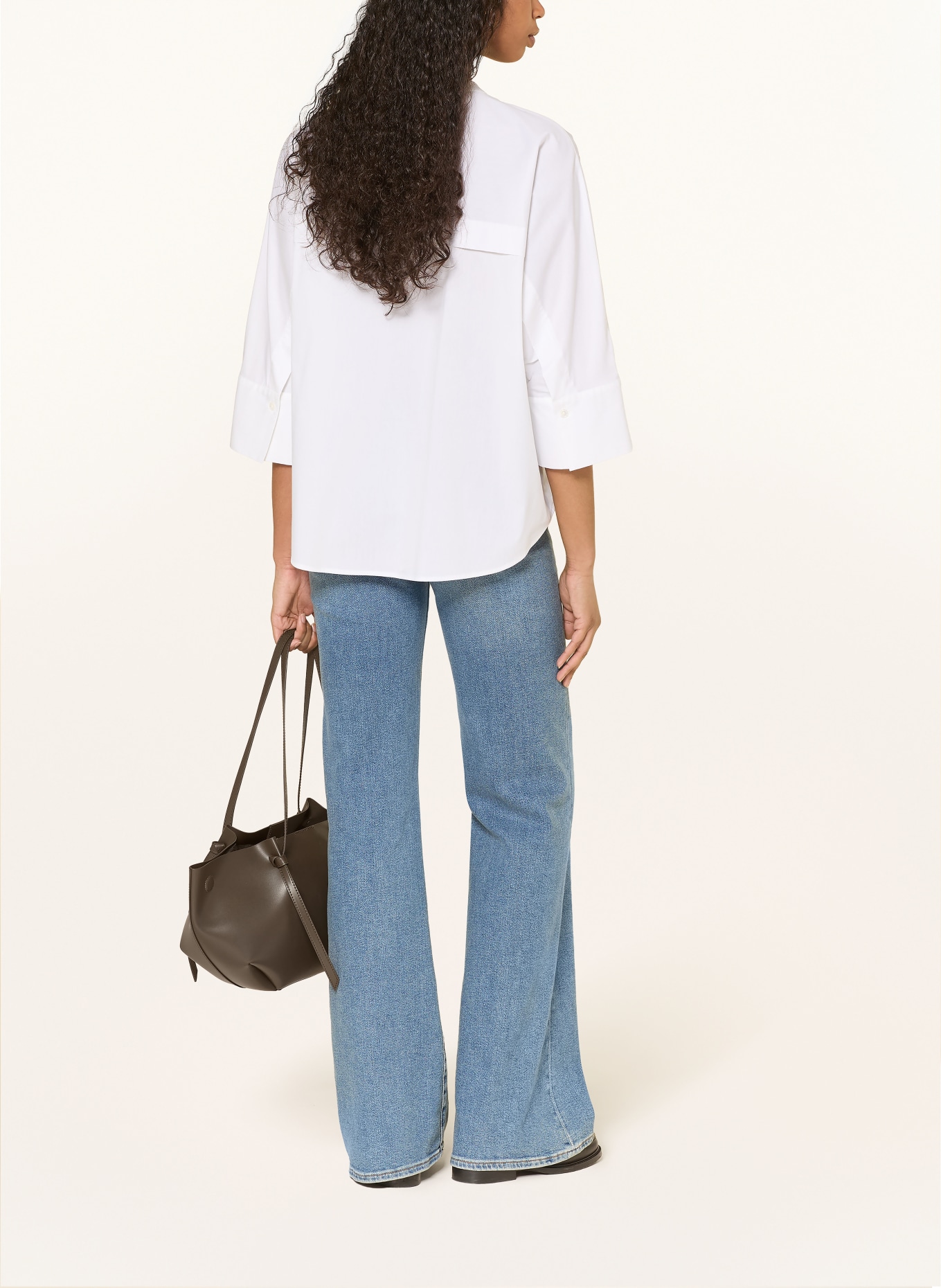 lilienfels Blouse with 3/4 sleeves: WHITE