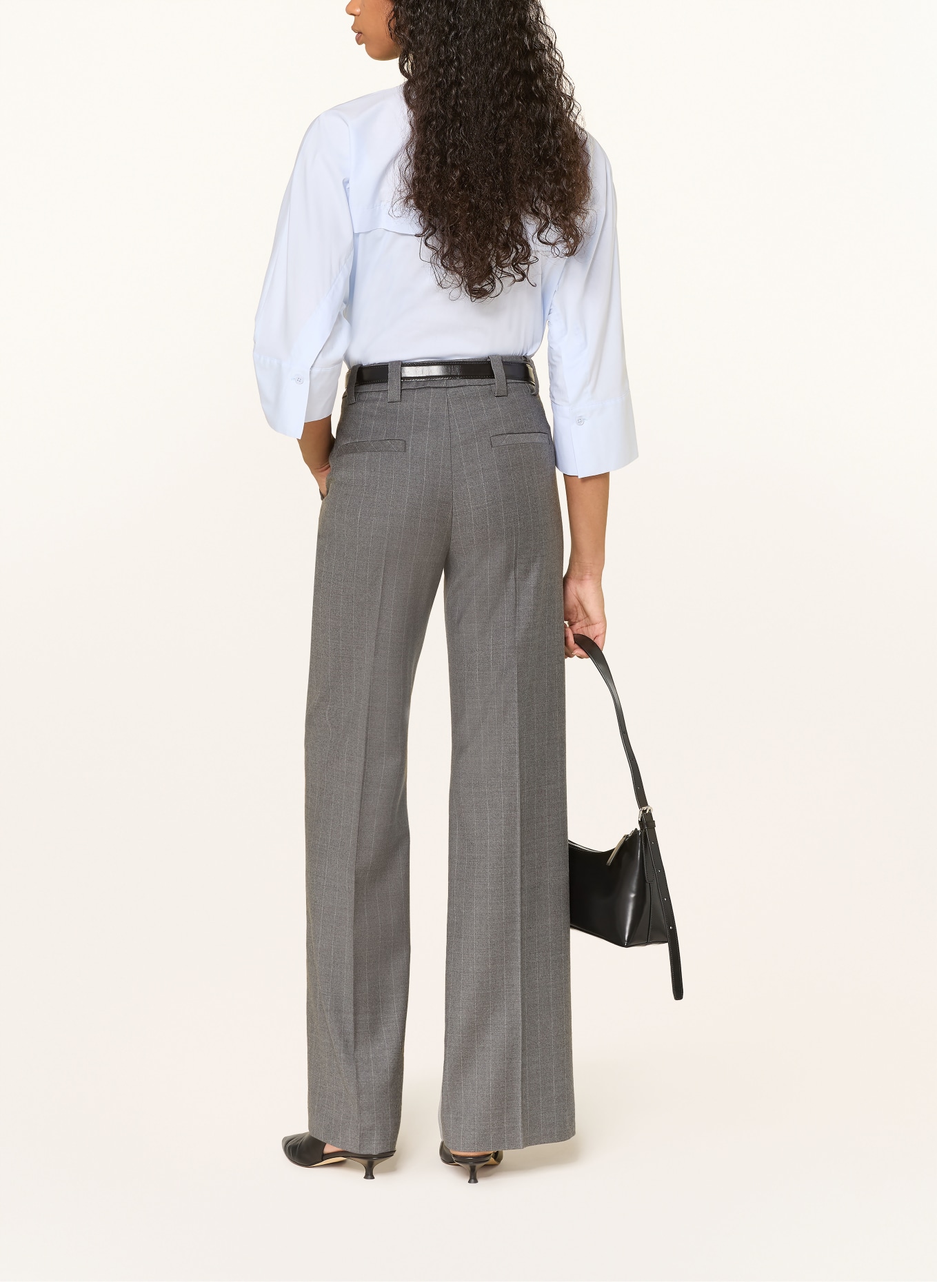 lilienfels Blouse with 3/4 sleeves: LIGHT BLUE