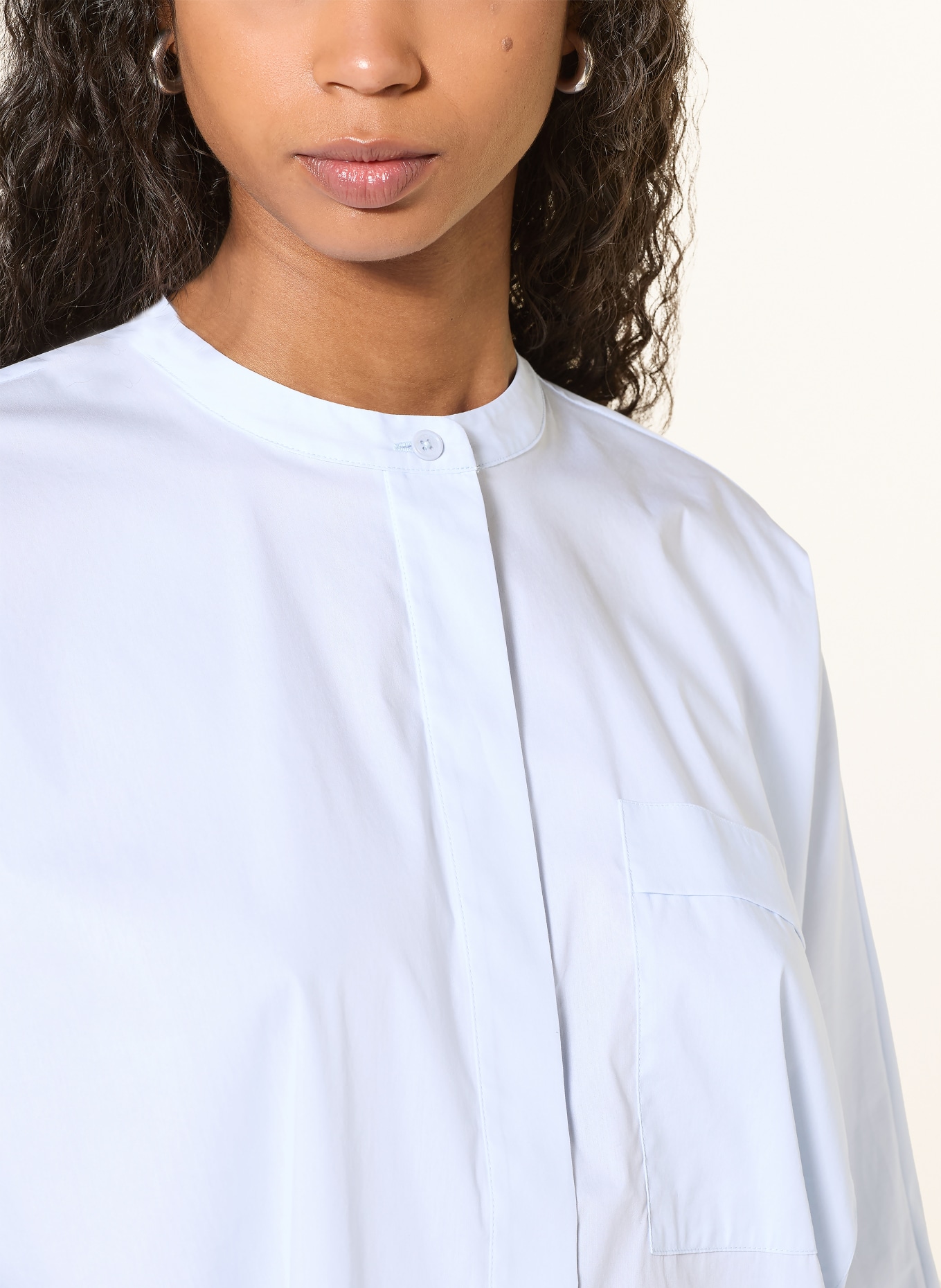 lilienfels Blouse with 3/4 sleeves: LIGHT BLUE