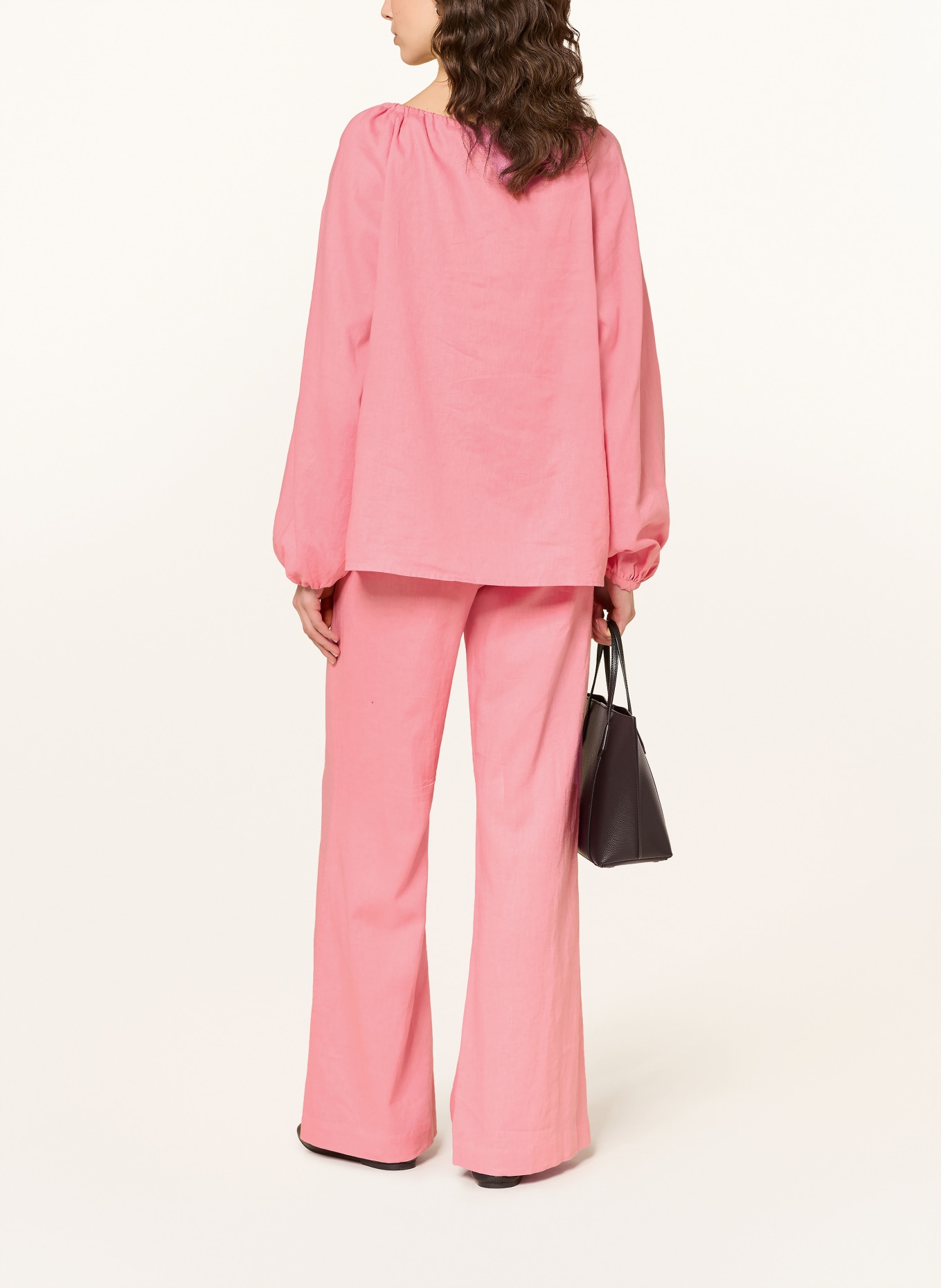 lilienfels Hose DANTE mit Leinen: PINK