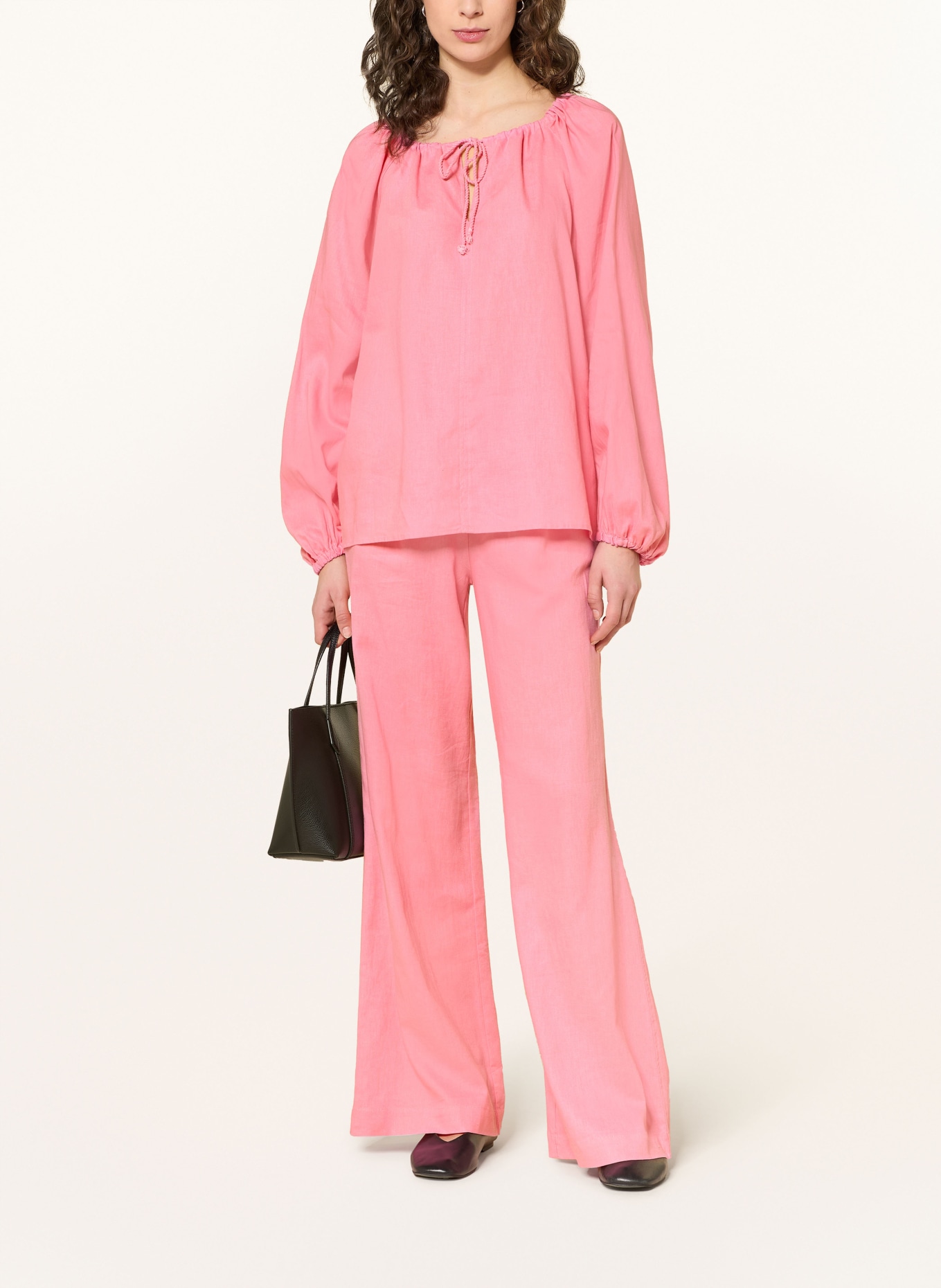 lilienfels Blusenshirt mit Leinen: ROSA