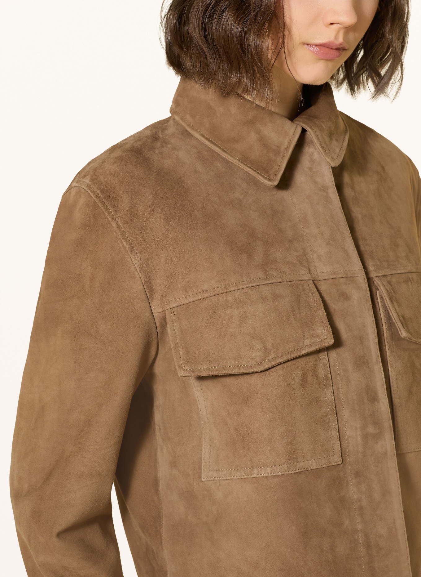 IQ STUDIO Lederjacke: CAMEL