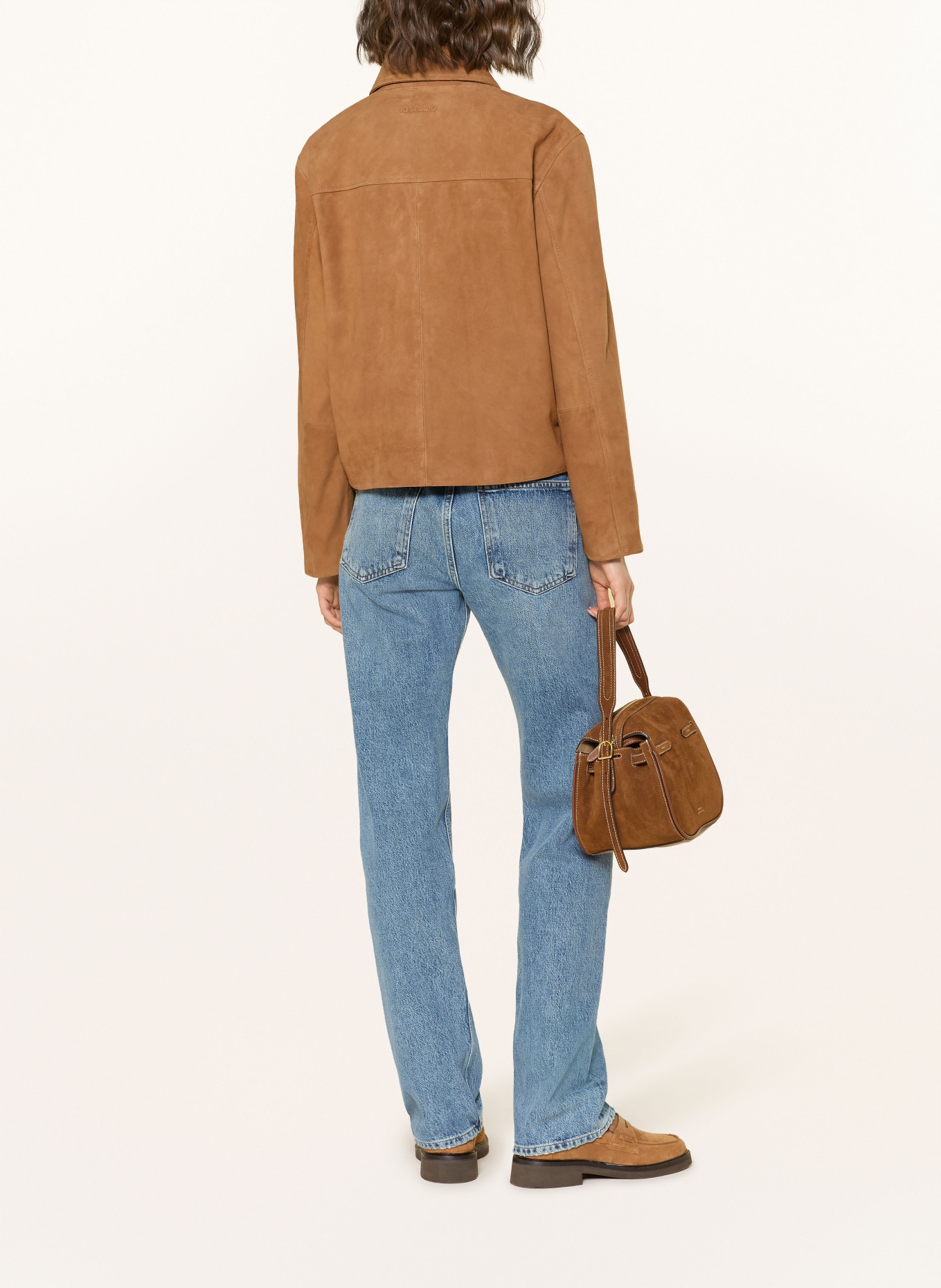 IQ STUDIO Lederjacke: COGNAC