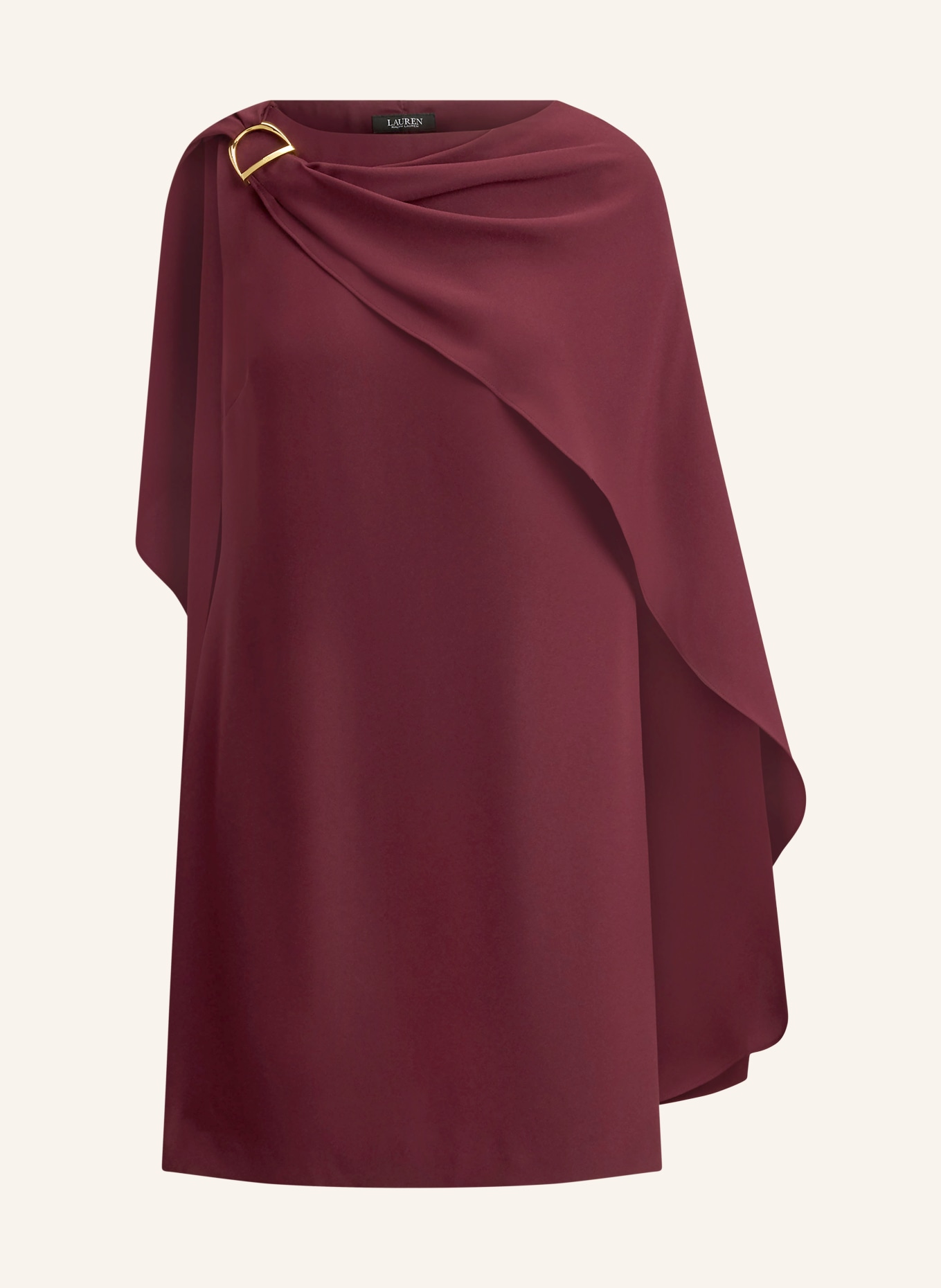 LAUREN RALPH LAUREN sukienka koktajlowa: CIEMNOCZERWONY