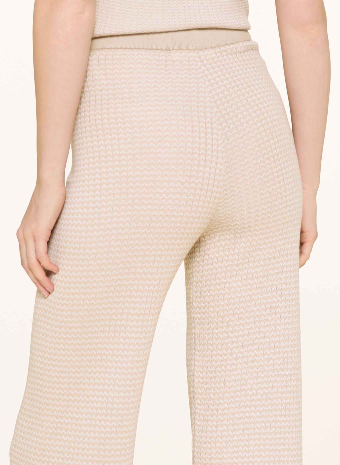SELECTED Femme Strickhose: BEIGE / ECRU