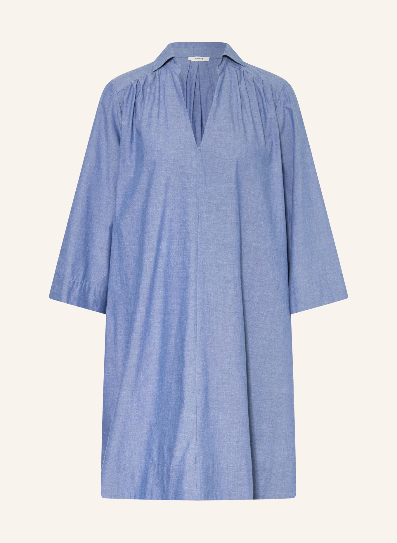 SELECTED Femme Oversized dress with 3/4 sleeves: BLUE