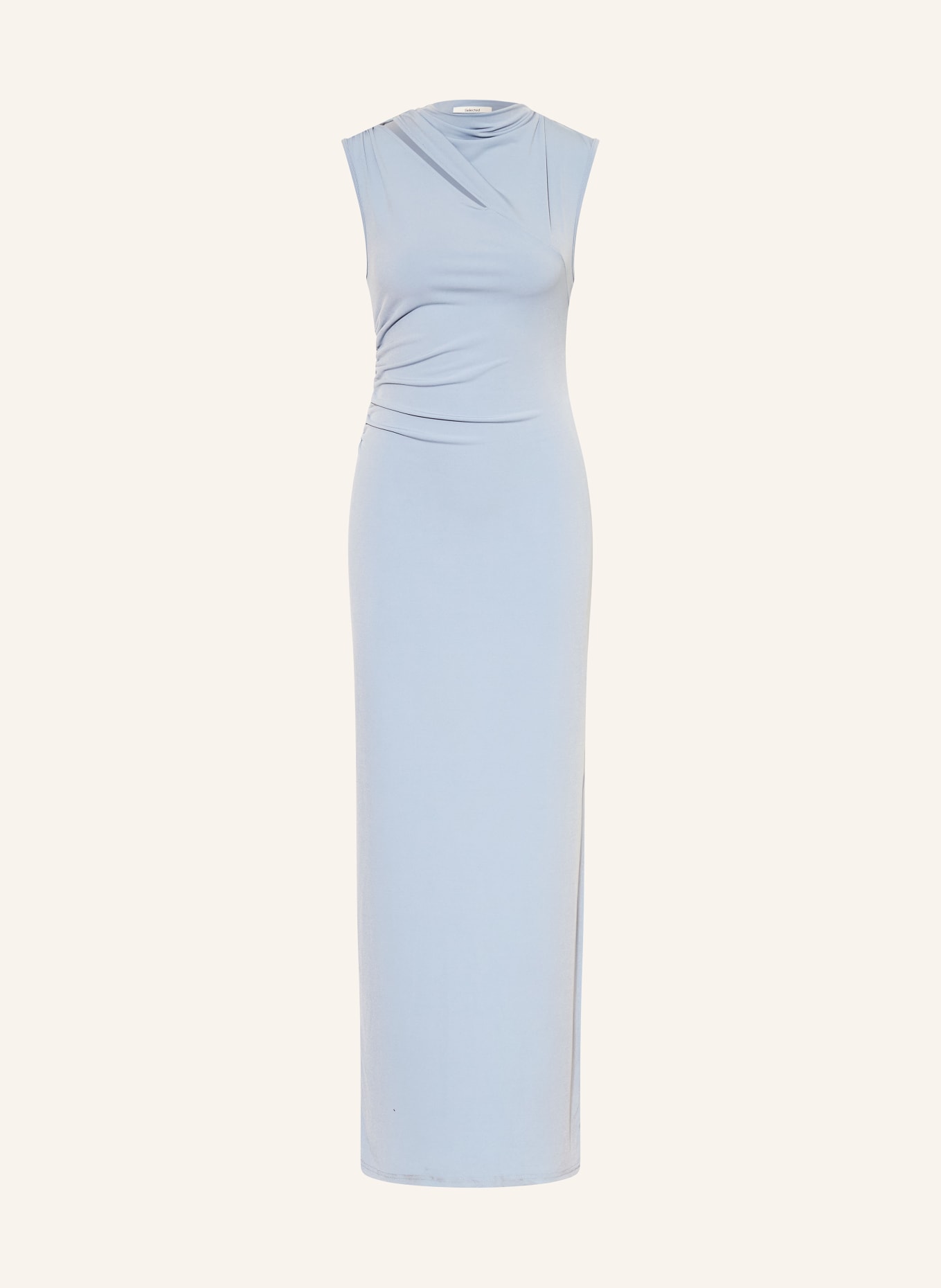 SELECTED Femme Abendkleid mit Cut-out: HELLBLAU