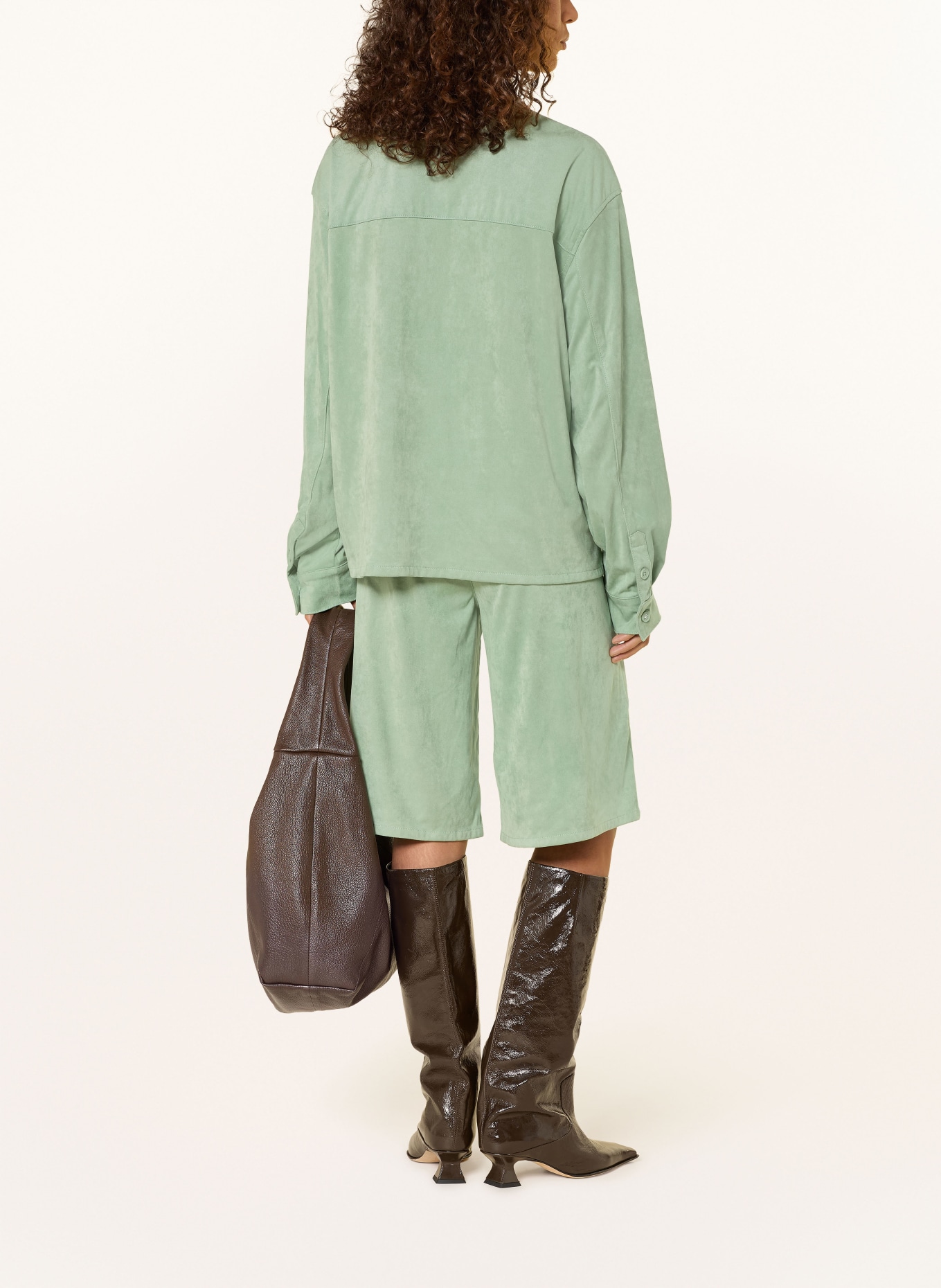 ELIAS RUMELIS Samtbermudas JUDY: HELLGRÜN