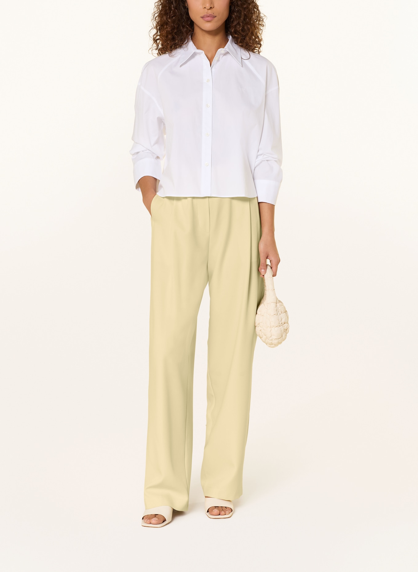 ELIAS RUMELIS LEXIANE jogging-style pants: LIGHT YELLOW