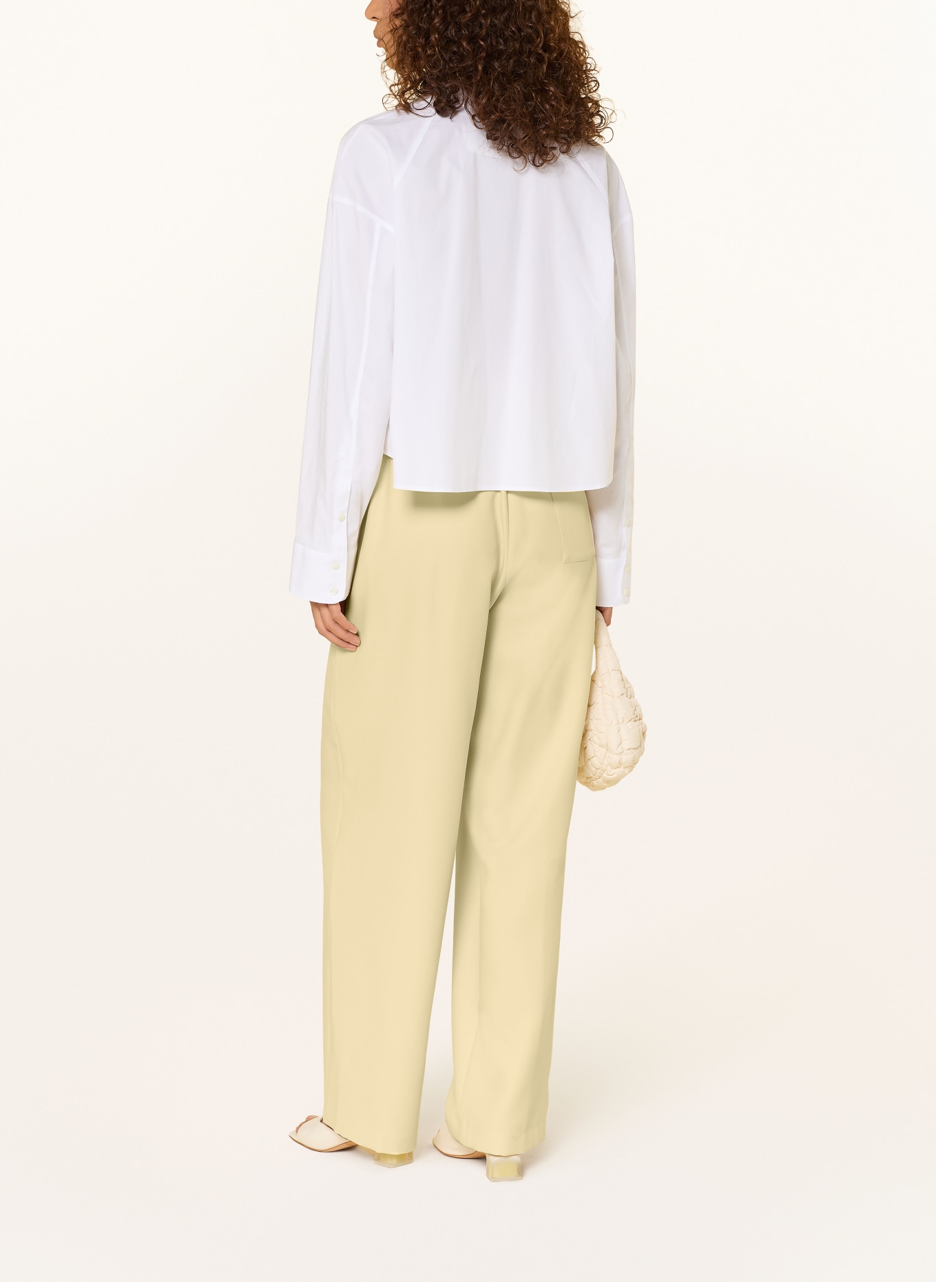 ELIAS RUMELIS LEXIANE jogging-style pants: LIGHT YELLOW