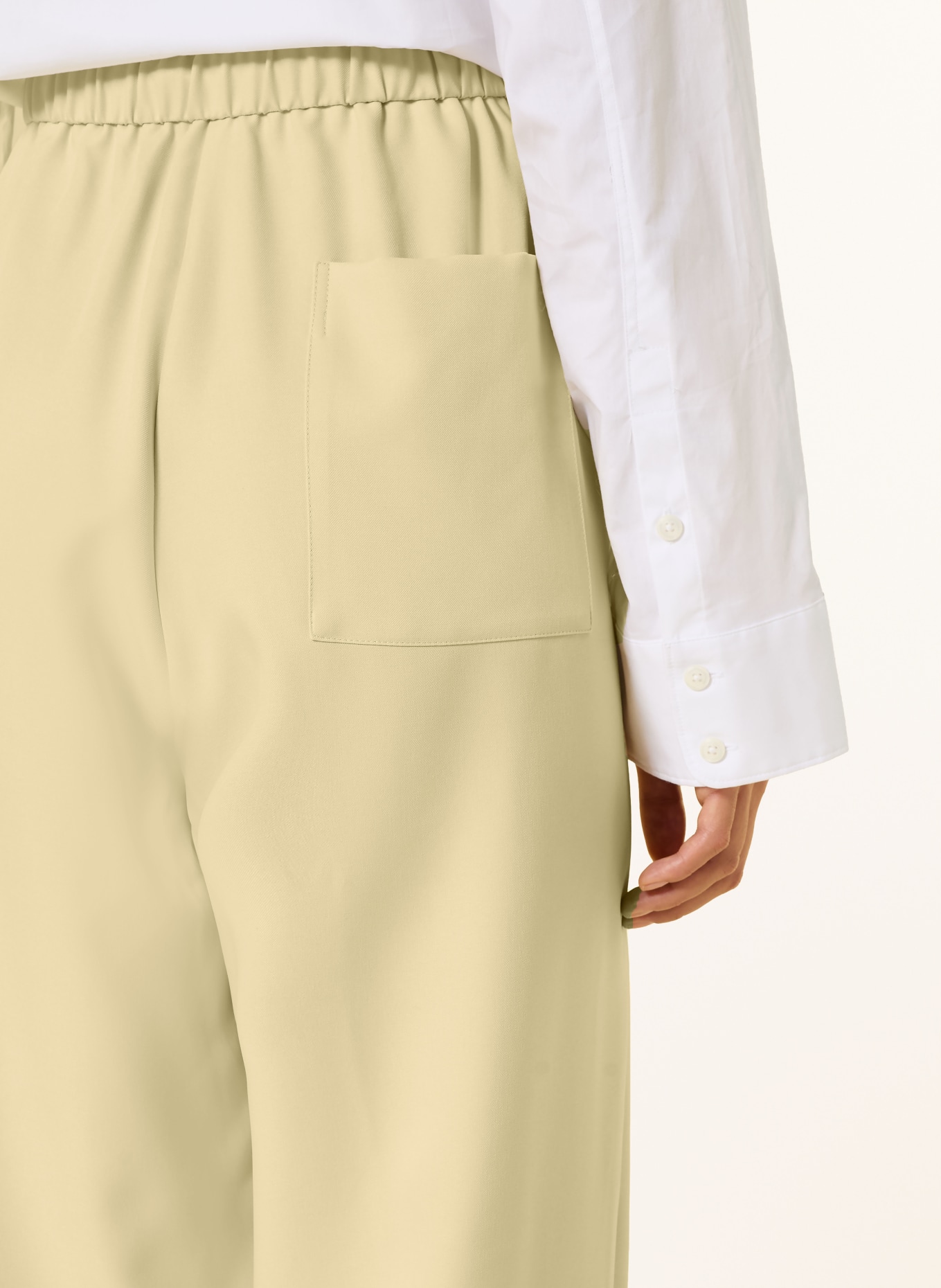 ELIAS RUMELIS LEXIANE jogging-style pants: LIGHT YELLOW