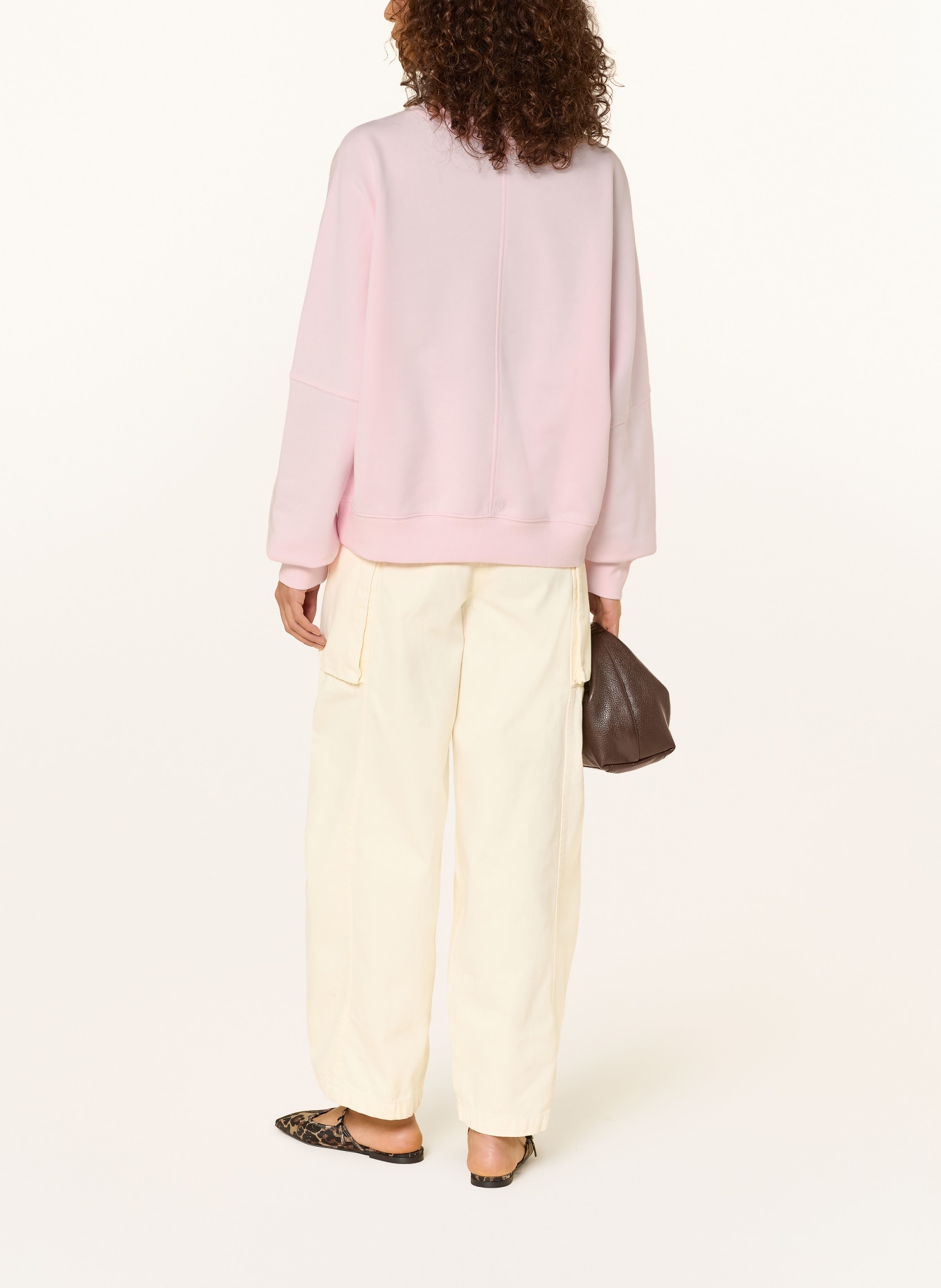 ELIAS RUMELIS IKORIA sweatshirt: LIGHT PINK / LIGHT YELLOW