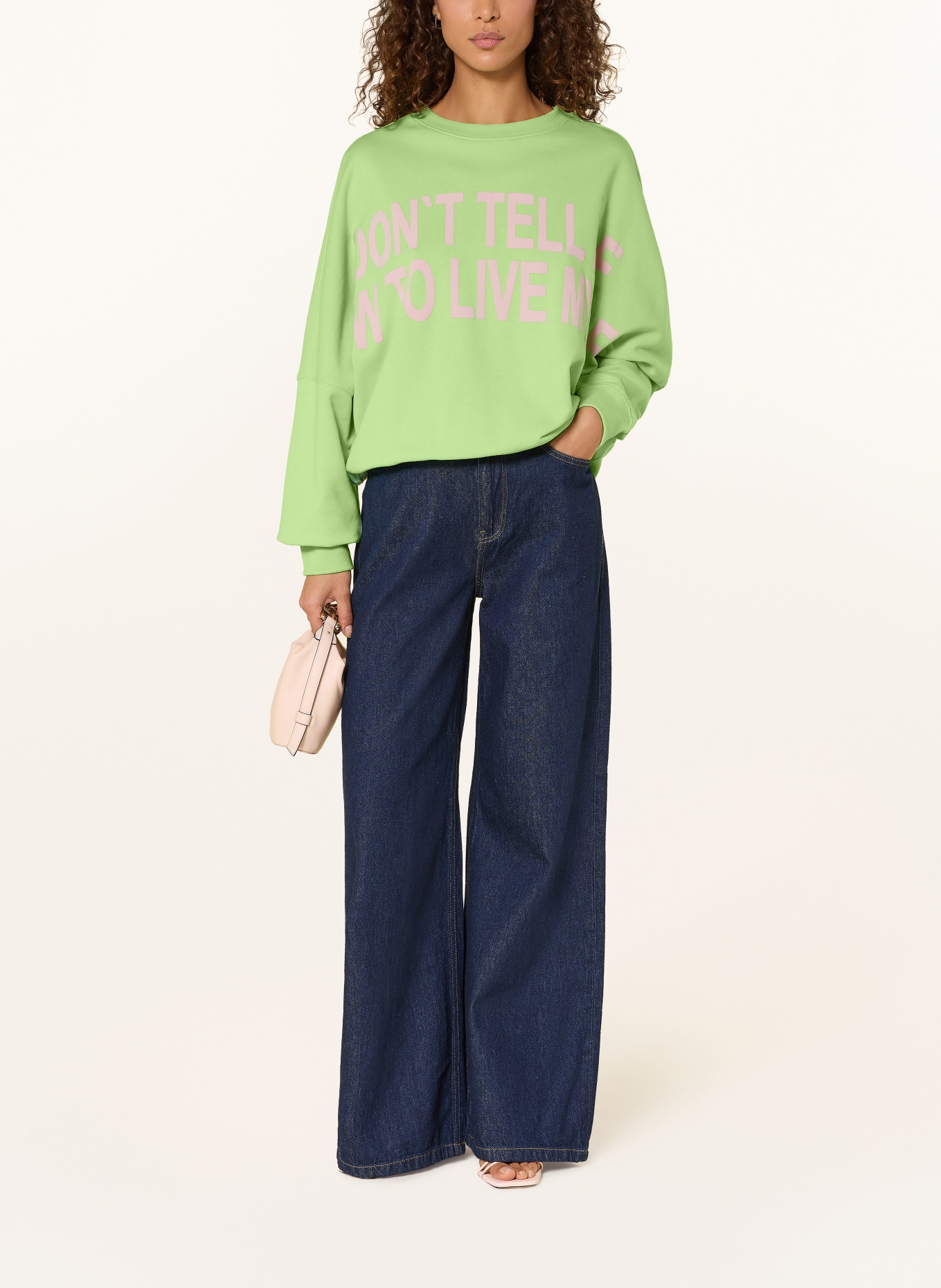 ELIAS RUMELIS IKORIA sweatshirt: NEON GREEN / PINK