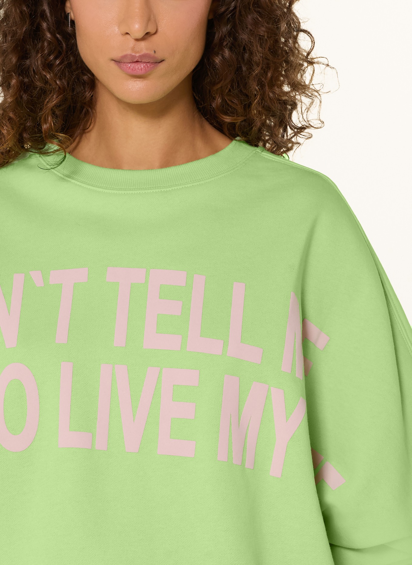 ELIAS RUMELIS IKORIA sweatshirt: NEON GREEN / PINK