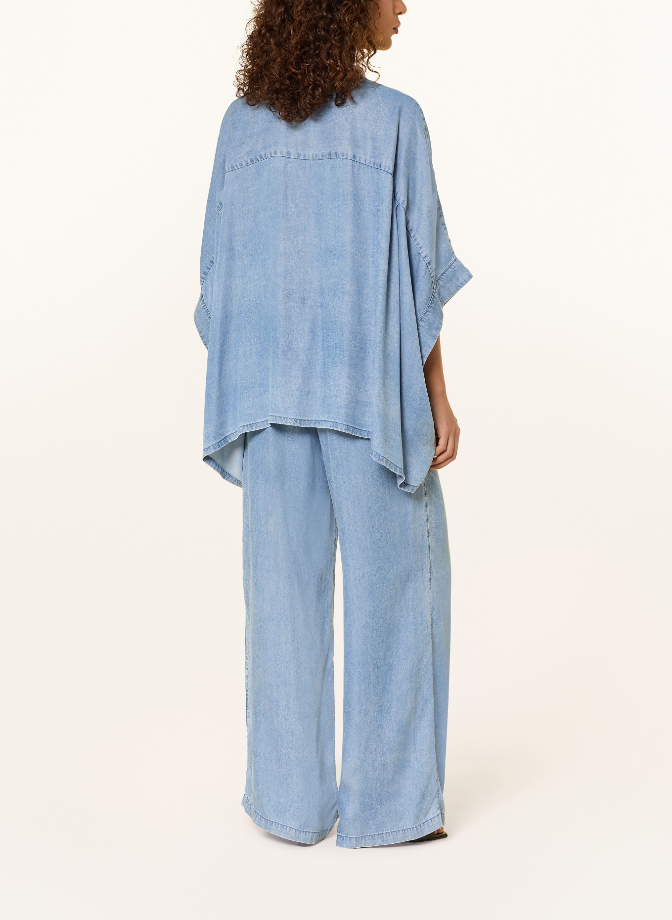 ELIAS RUMELIS Blůza SADIE v džínovém vzhledu: TMAVĚ MODRÁ