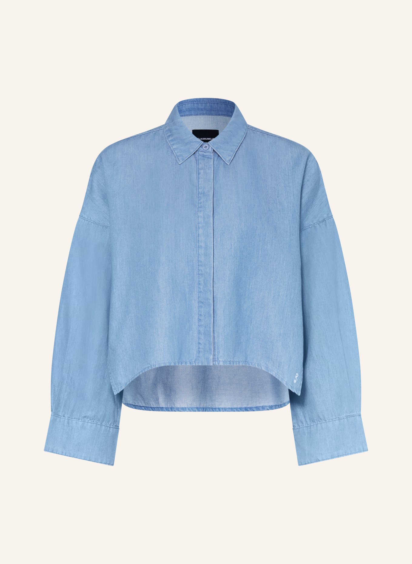 ELIAS RUMELIS FRANKALY shirt blouse in denim look: LIGHT BLUE