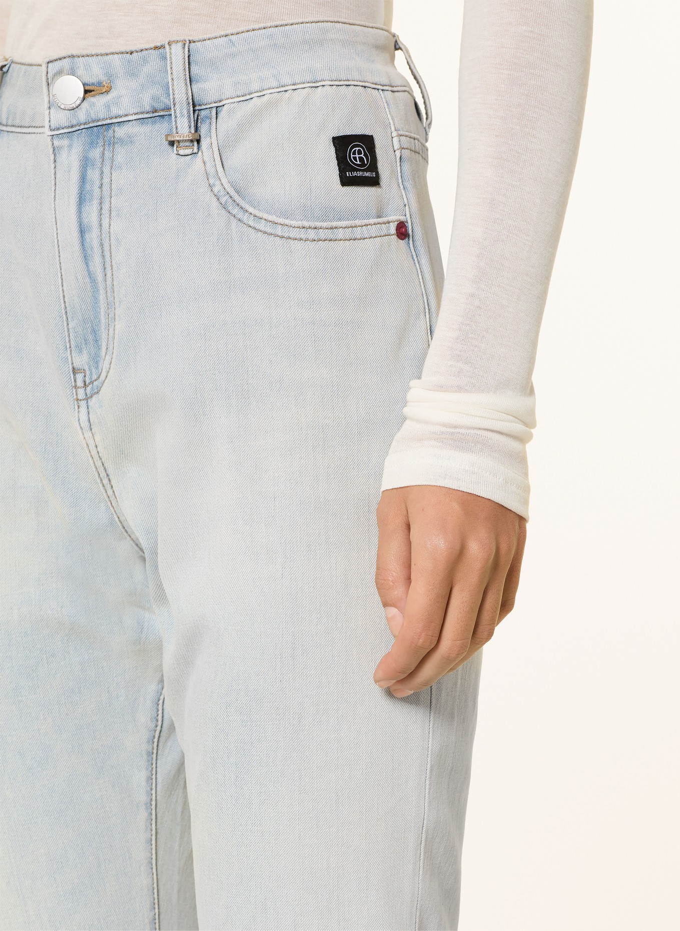 ELIAS RUMELIS Cropped jeans LEONA: 1237 spirit blue