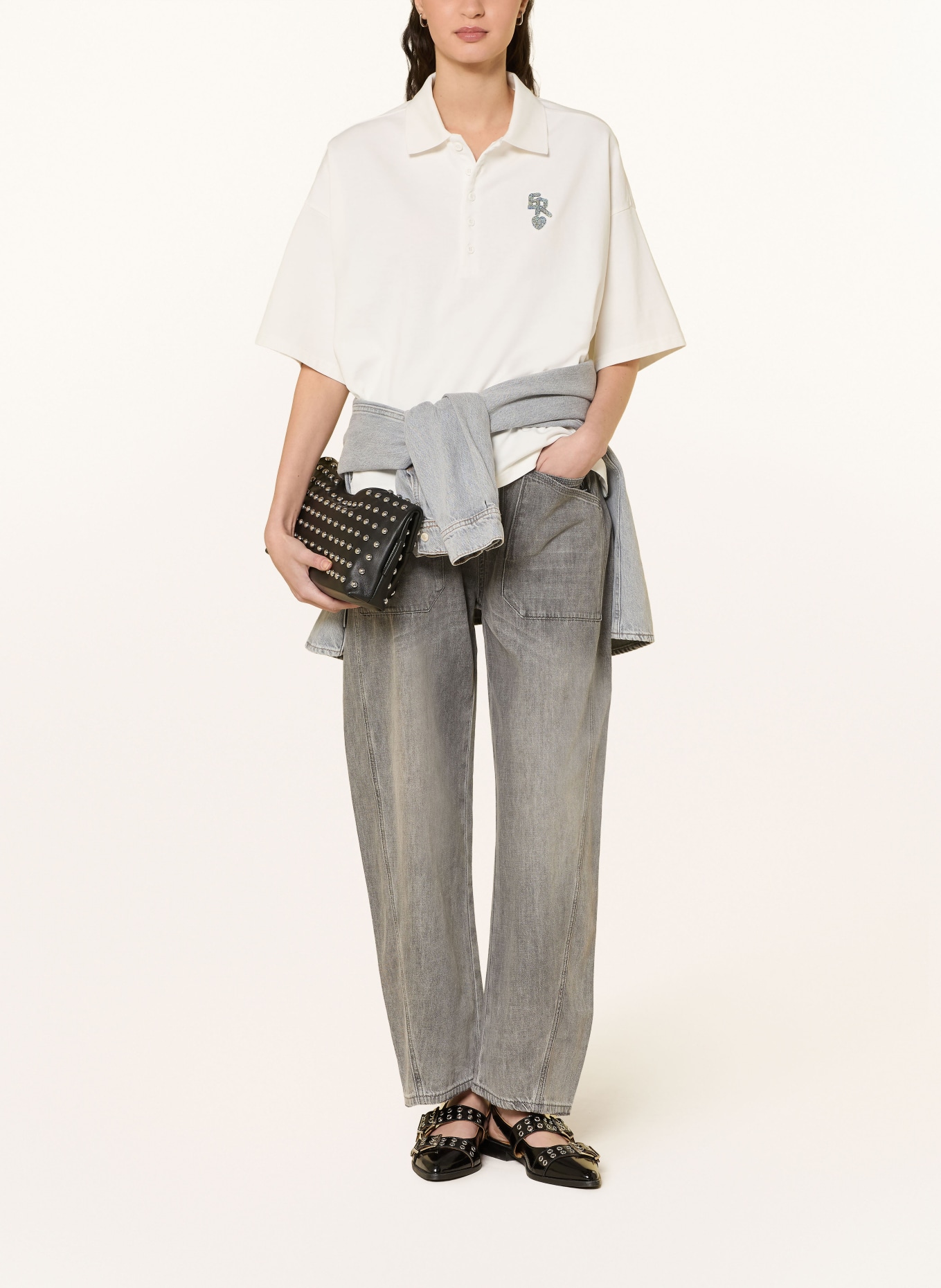 ELIAS RUMELIS Barrel Jeans ISABELLA: 1354 coast grey