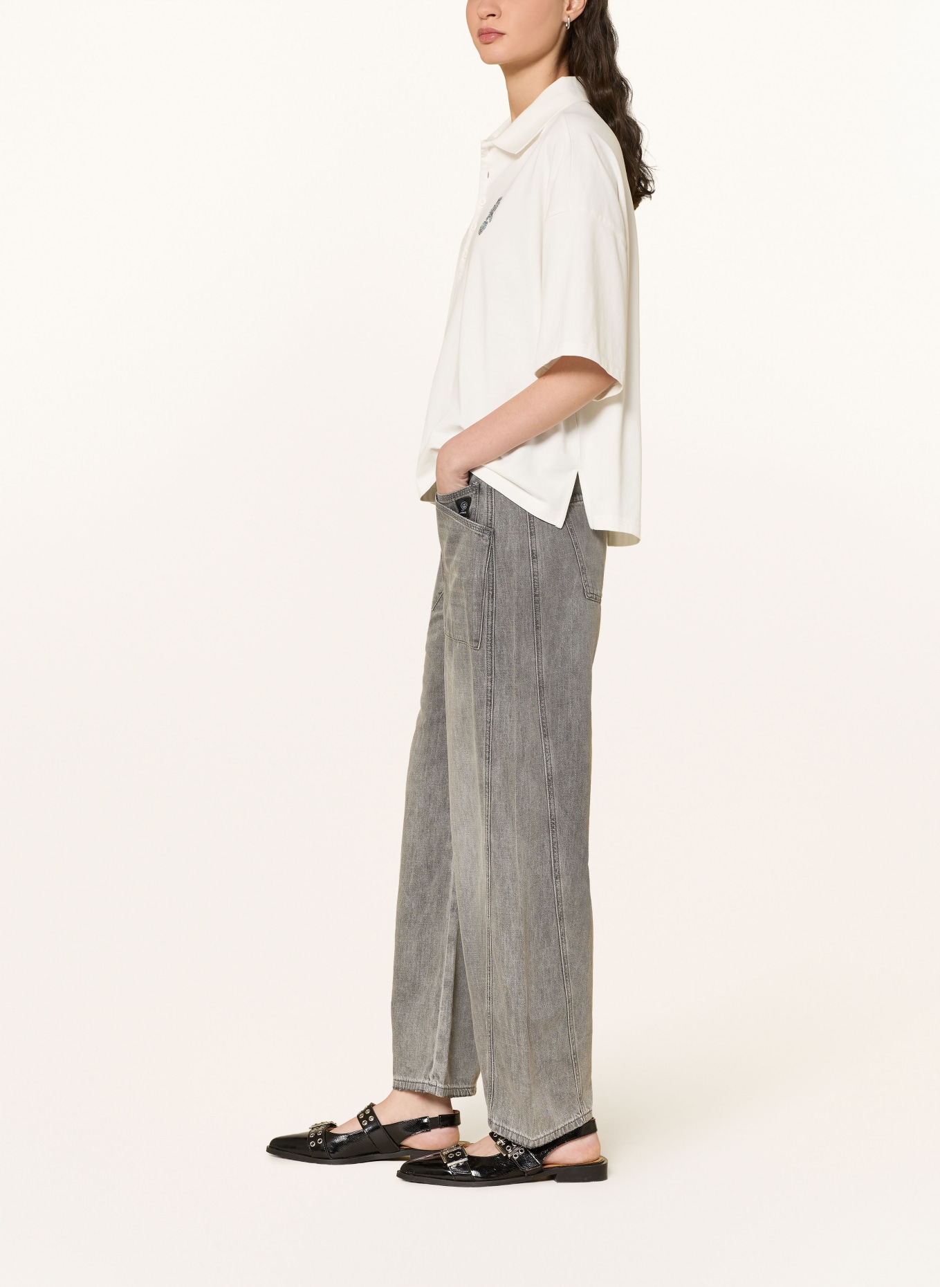 ELIAS RUMELIS Barrel Jeans ISABELLA: 1354 coast grey