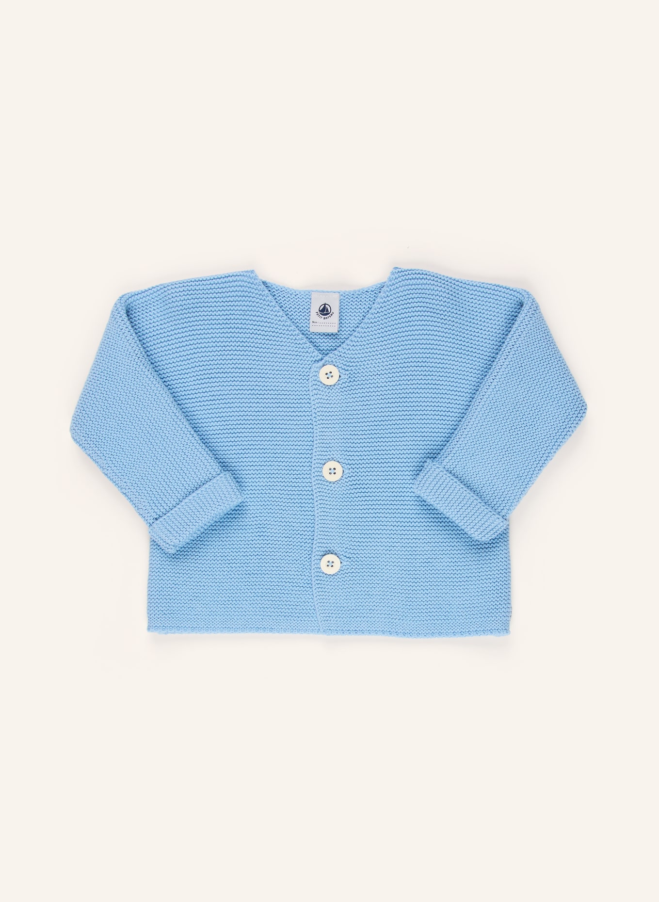 PETIT BATEAU Strickjacke: HELLBLAU