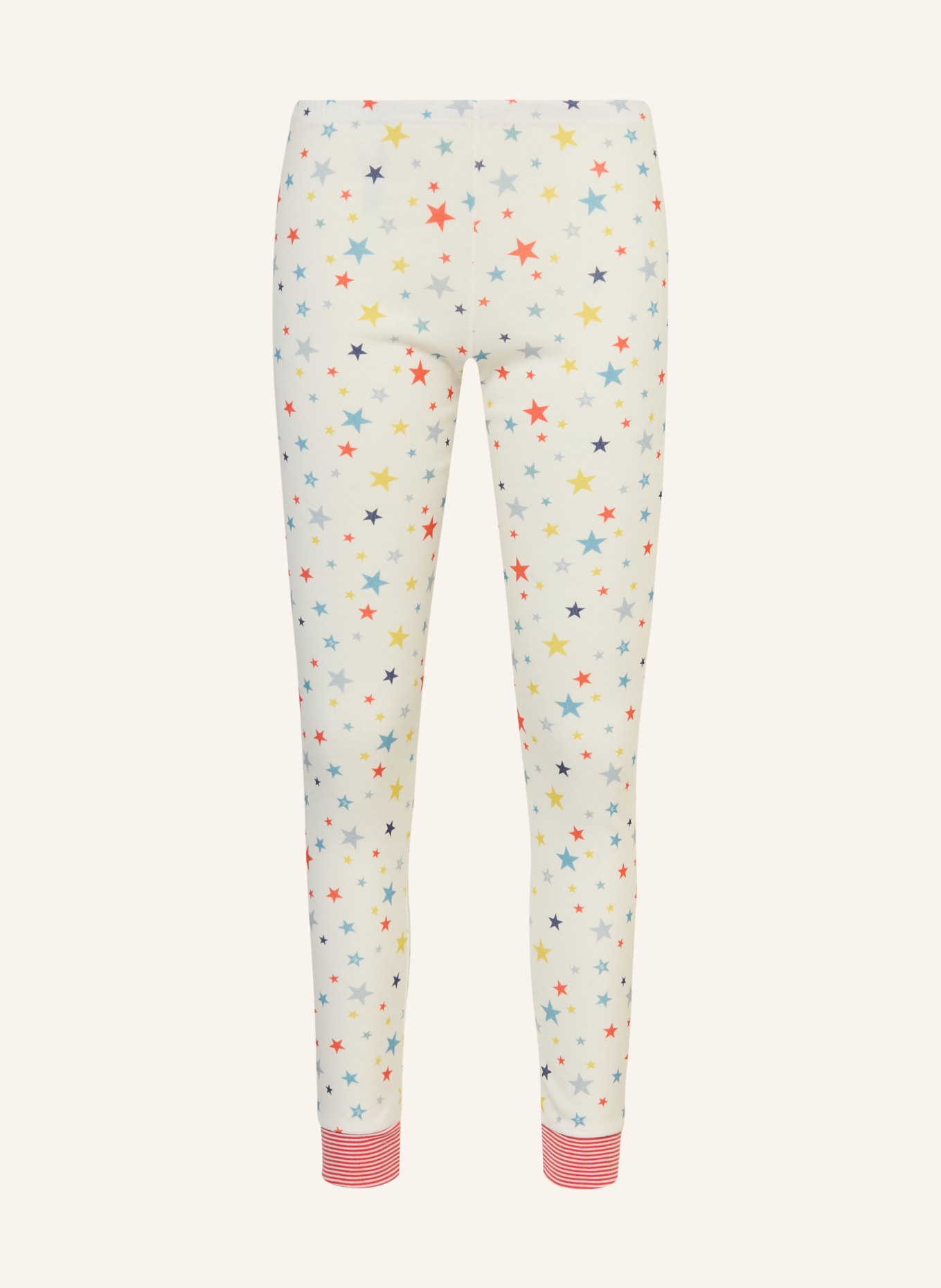 PETIT BATEAU Schlafanzug: ECRU / ROT / GELB