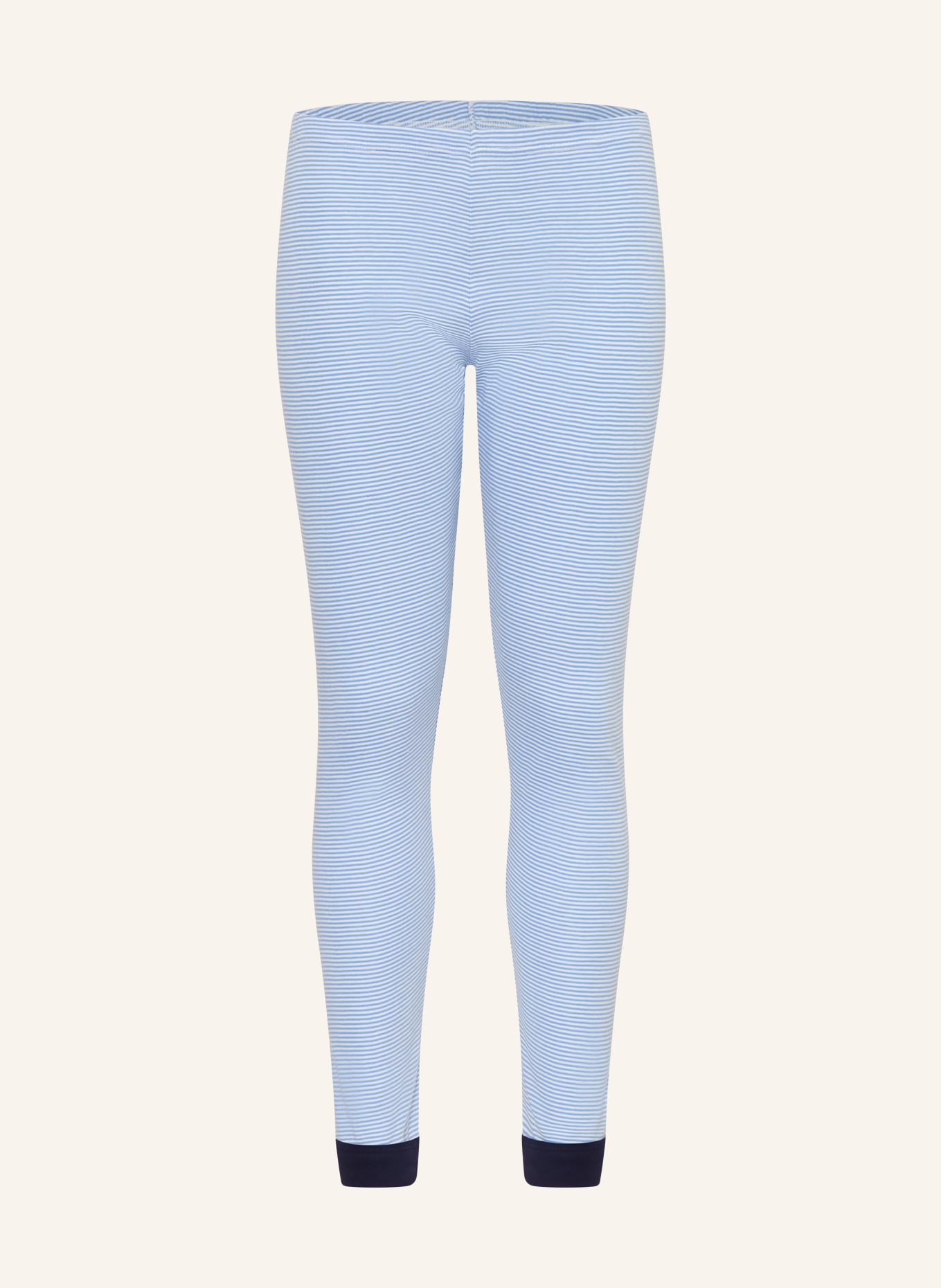 PETIT BATEAU Schlafanzug: HELLBLAU / WEISS