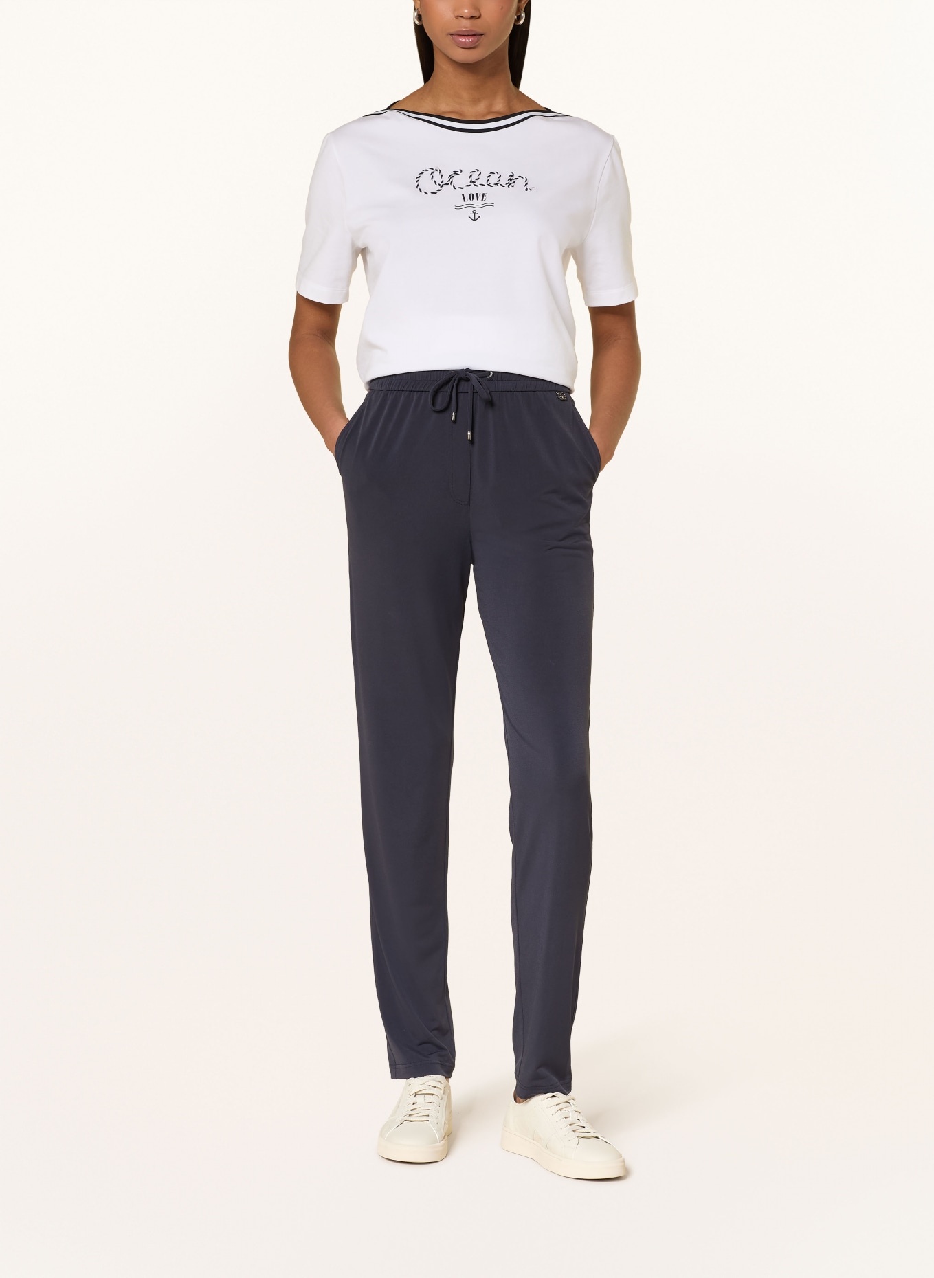 MARC CAIN Sweatpants RHODOS: 394 navy