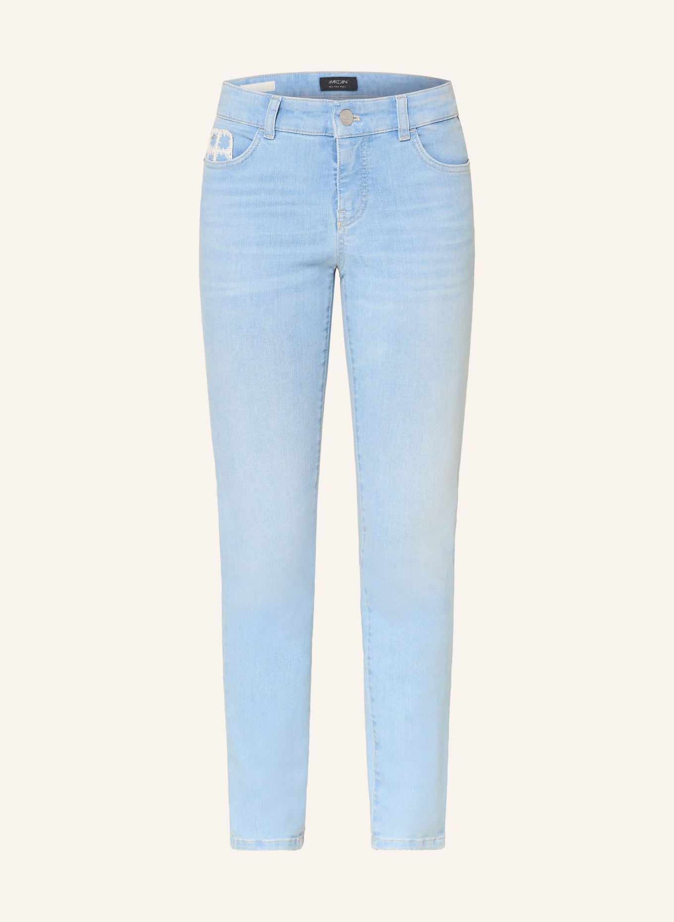 MARC CAIN Skinny Jeans SILVI: 351 baby blue