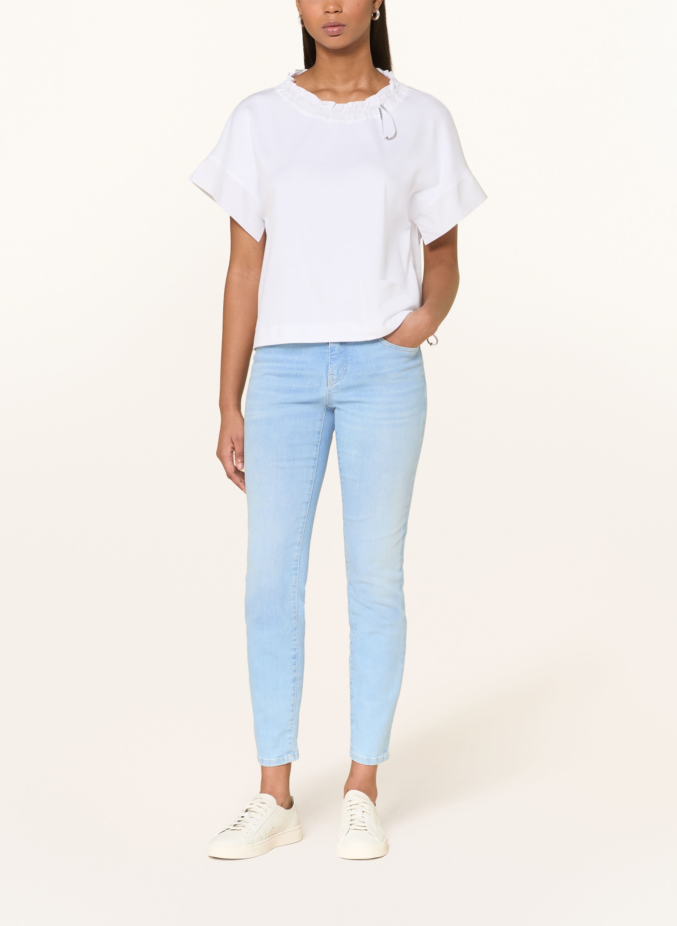 MARC CAIN Skinny Jeans SILVI: 351 baby blue