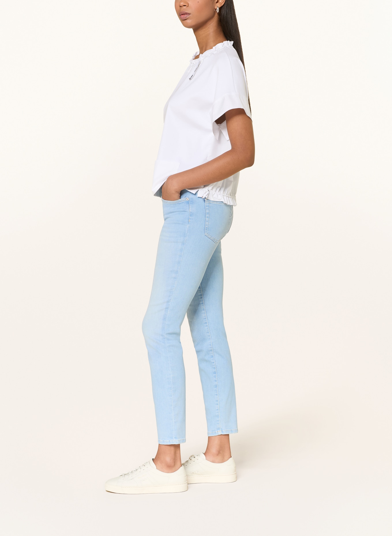 MARC CAIN Skinny Jeans SILVI: 351 baby blue
