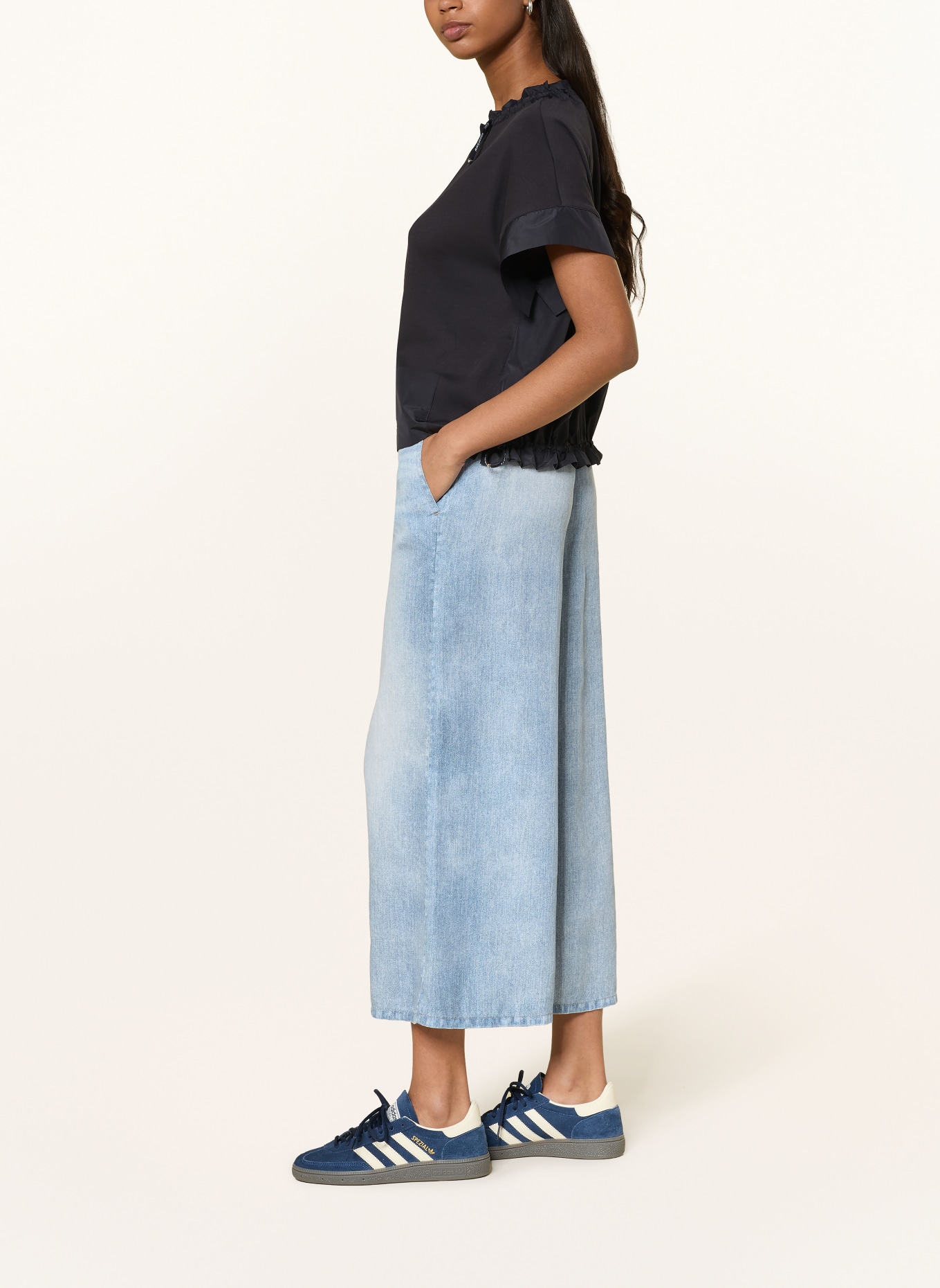MARC CAIN Culotte WILLMAR in Jeansoptik: 352 vintage blue