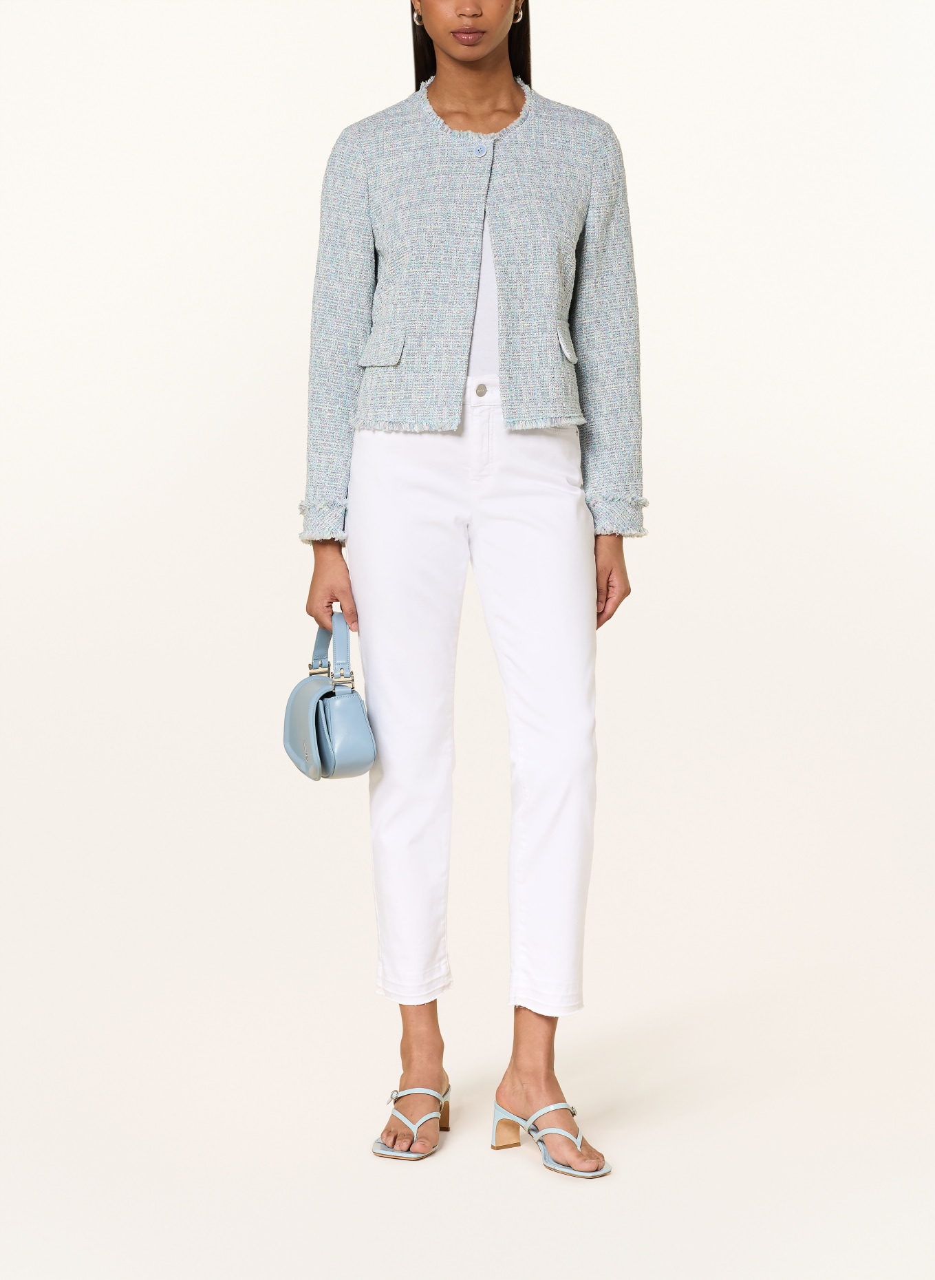 MARC CAIN Straight Jeans SILEA Slim Fit: 100 WHITE