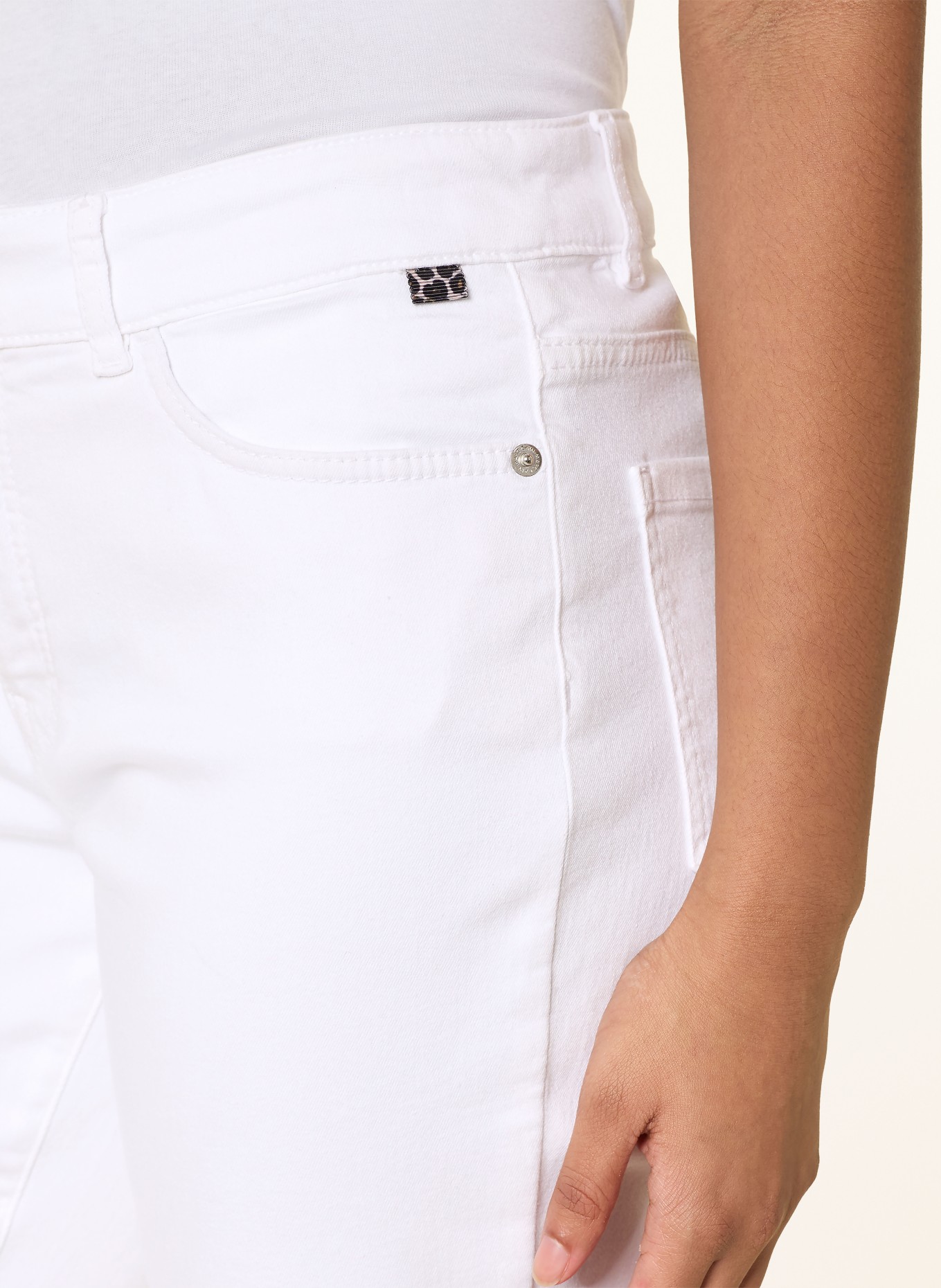 MARC CAIN Straight Jeans SILEA Slim Fit: 100 WHITE