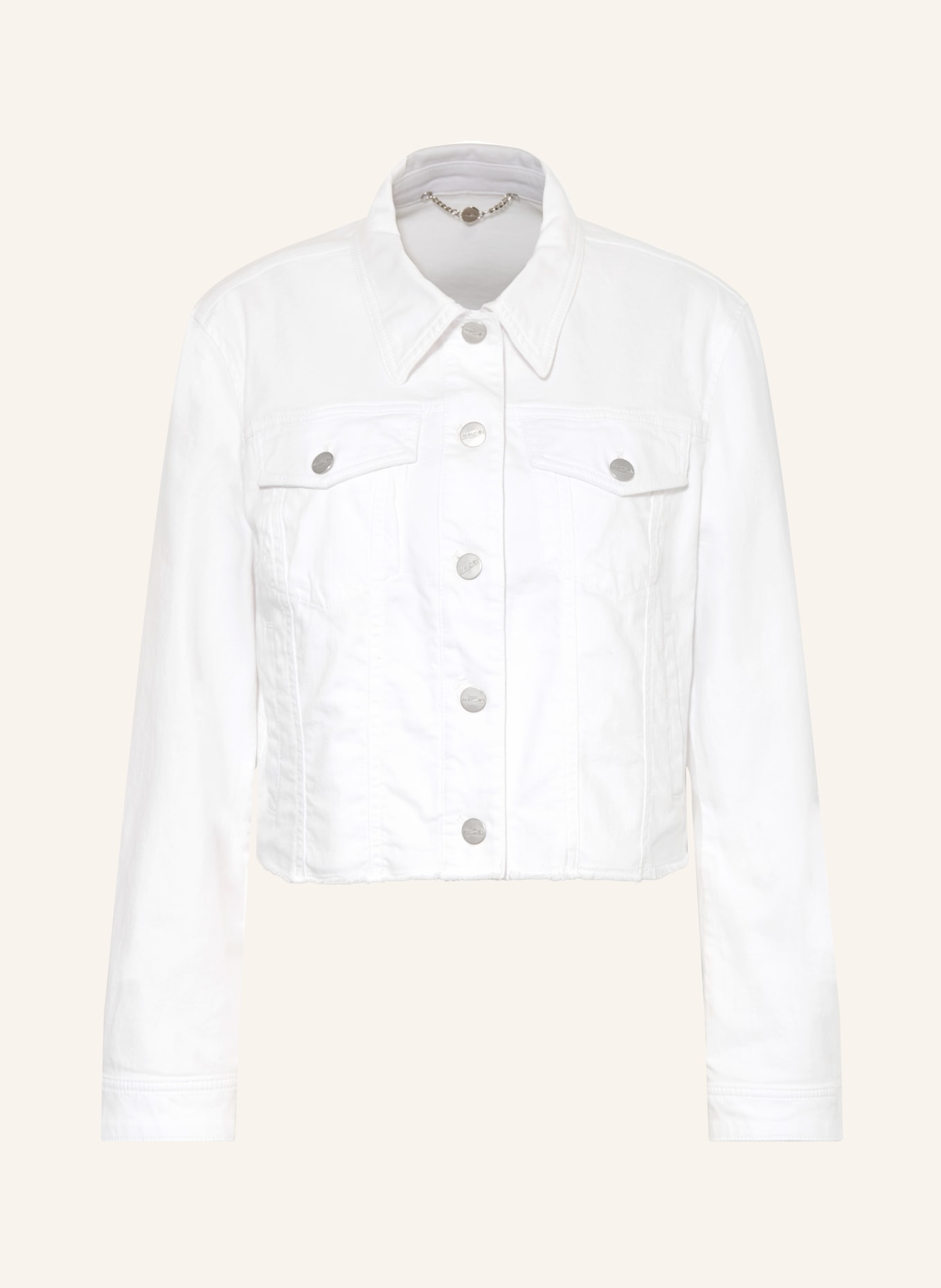 MARC CAIN denim jacket: 100 WHITE