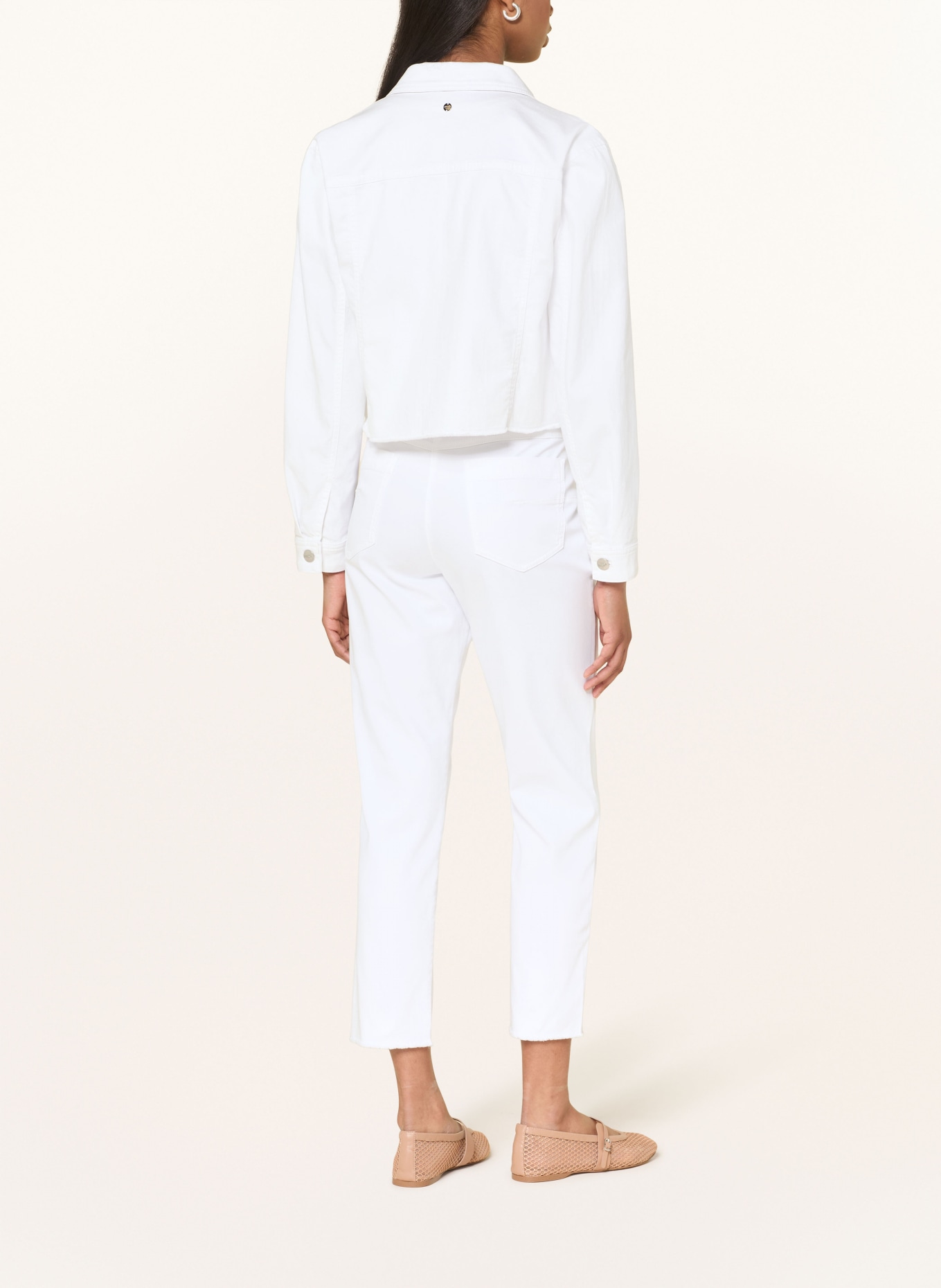 MARC CAIN denim jacket: 100 WHITE