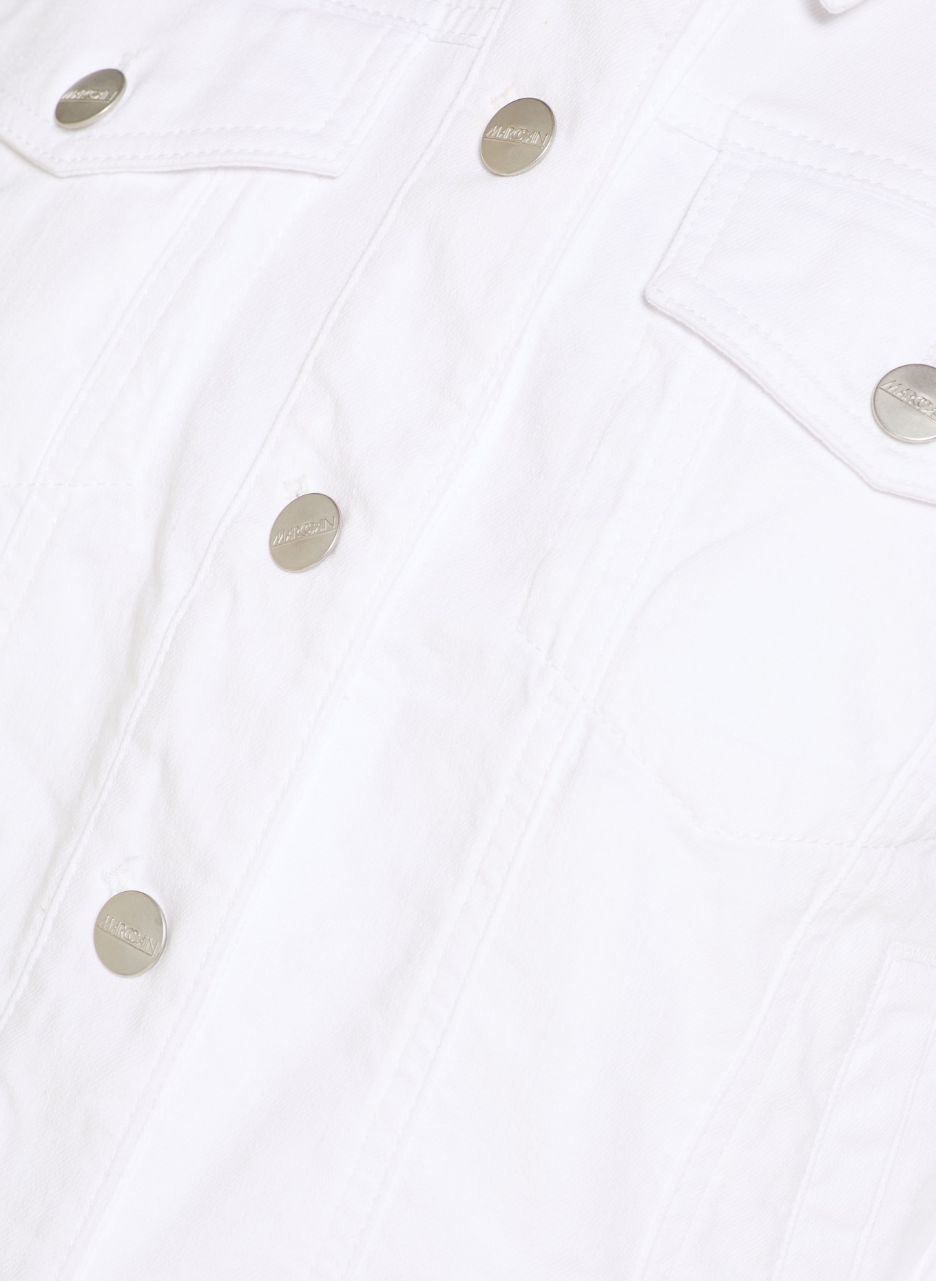 MARC CAIN denim jacket: 100 WHITE