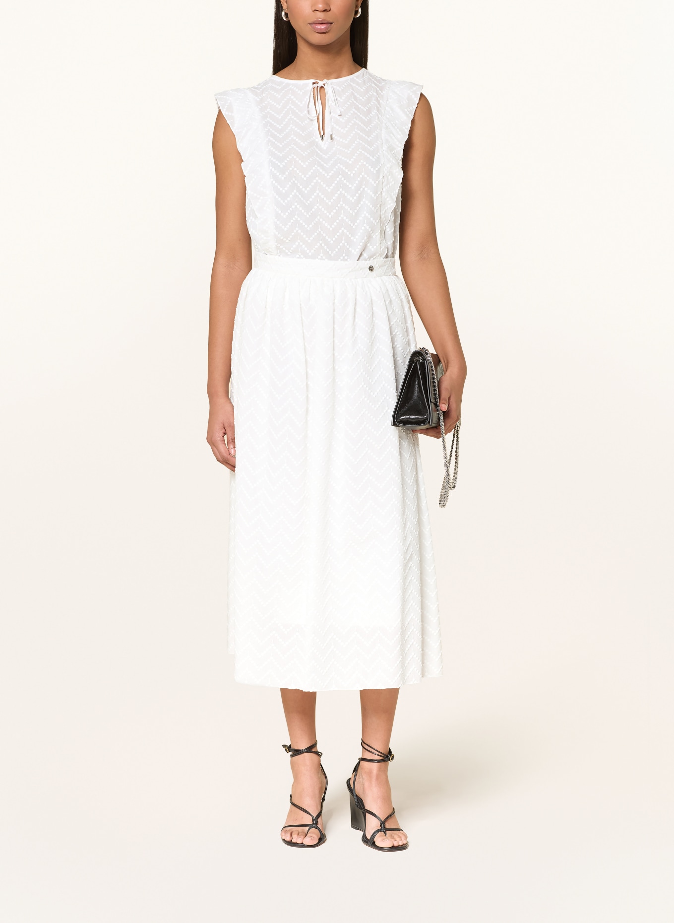 MARC CAIN blouse top: 100 WHITE