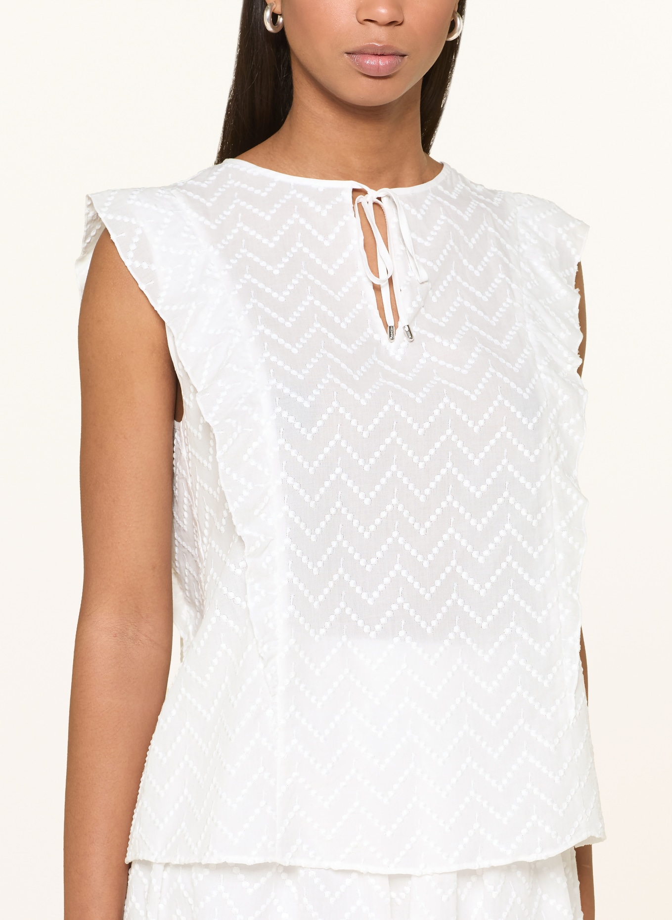 MARC CAIN blouse top: 100 WHITE