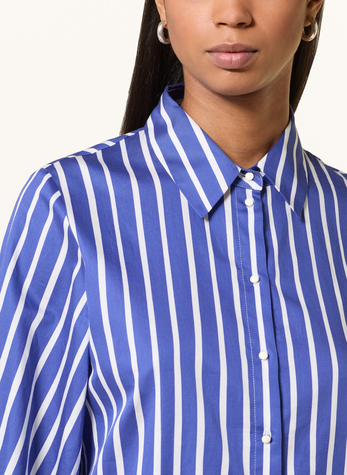 MARC CAIN Blouse met 3/4-mouwen: 757 iolite