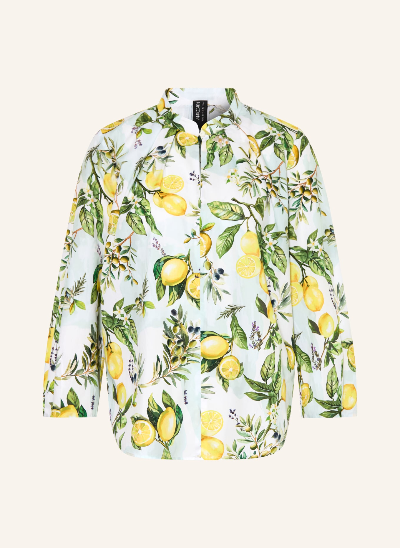 MARC CAIN Blusenshirt mit 3/4-Arm: 100 WHITE