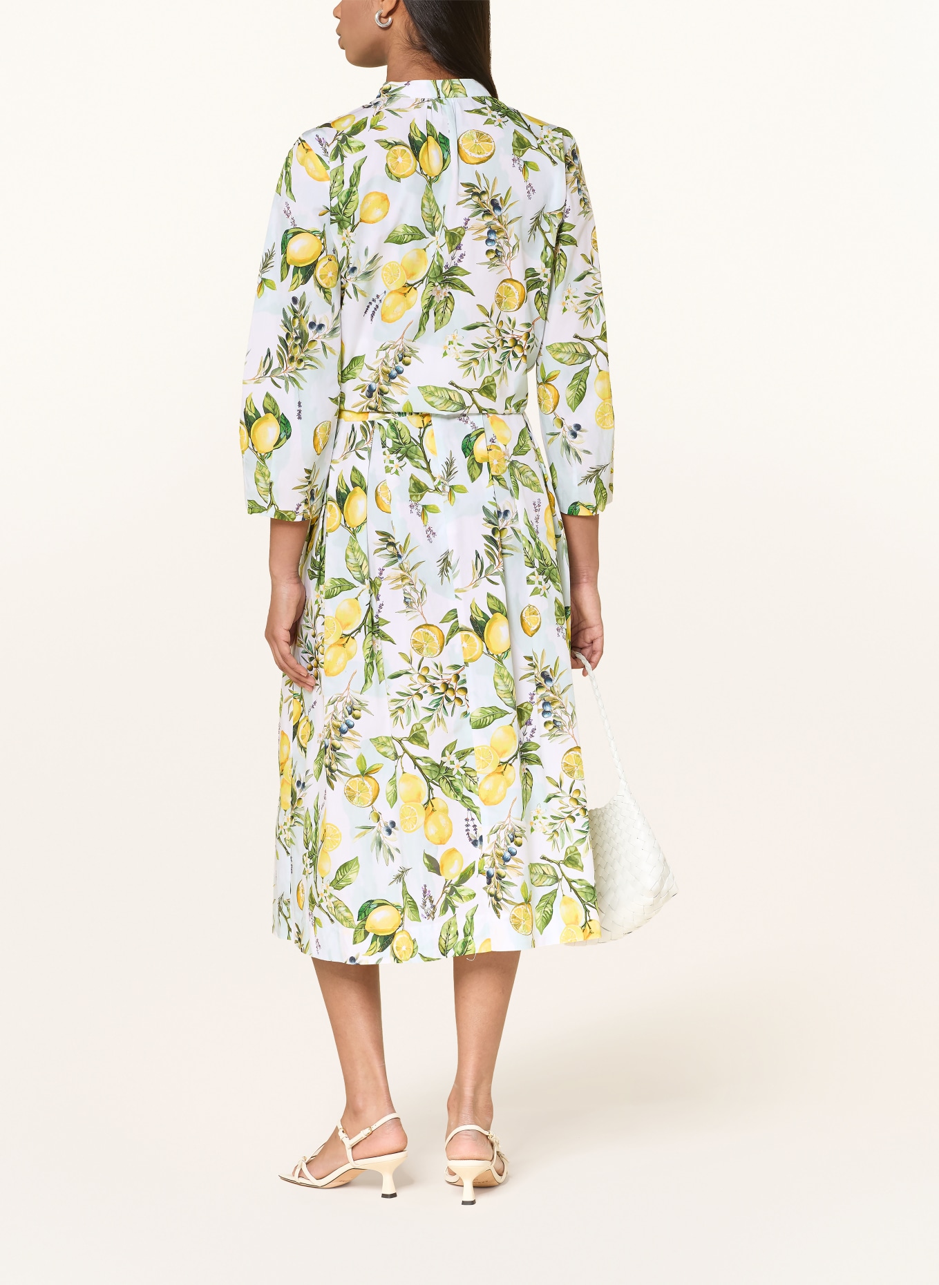 MARC CAIN Blusenshirt mit 3/4-Arm: 100 WHITE