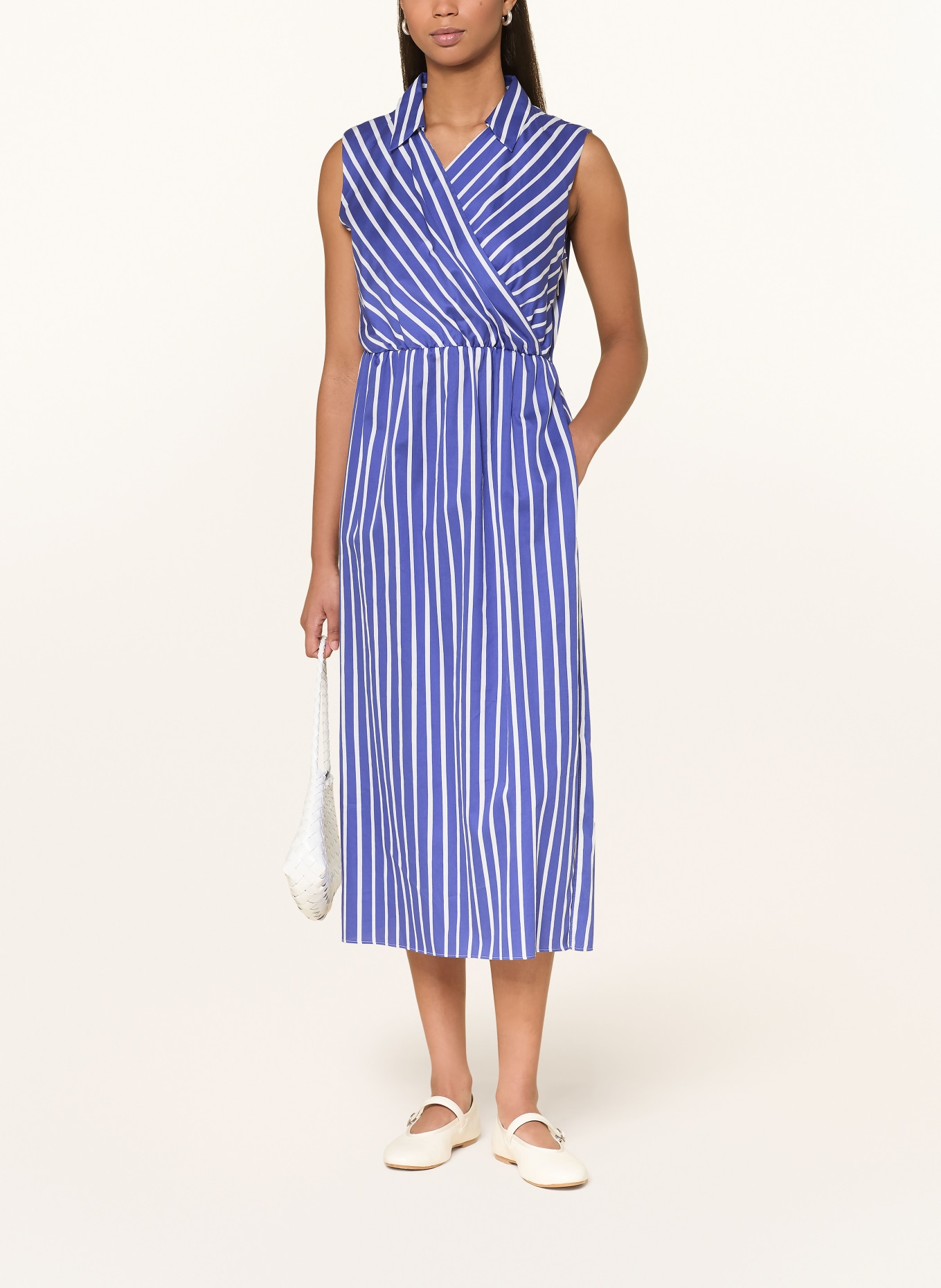 MARC CAIN Jurk met wikkeloptiek: 757 iolite