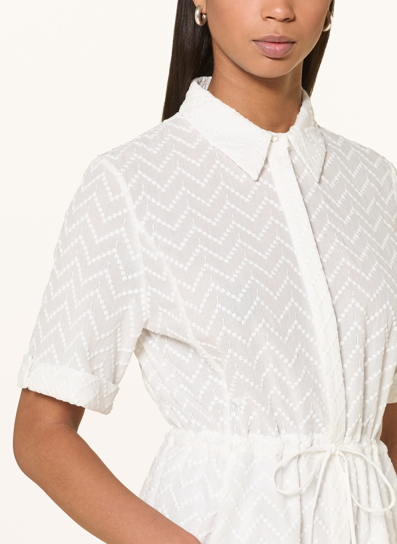 MARC CAIN Hemdblusenkleid: 100 WHITE