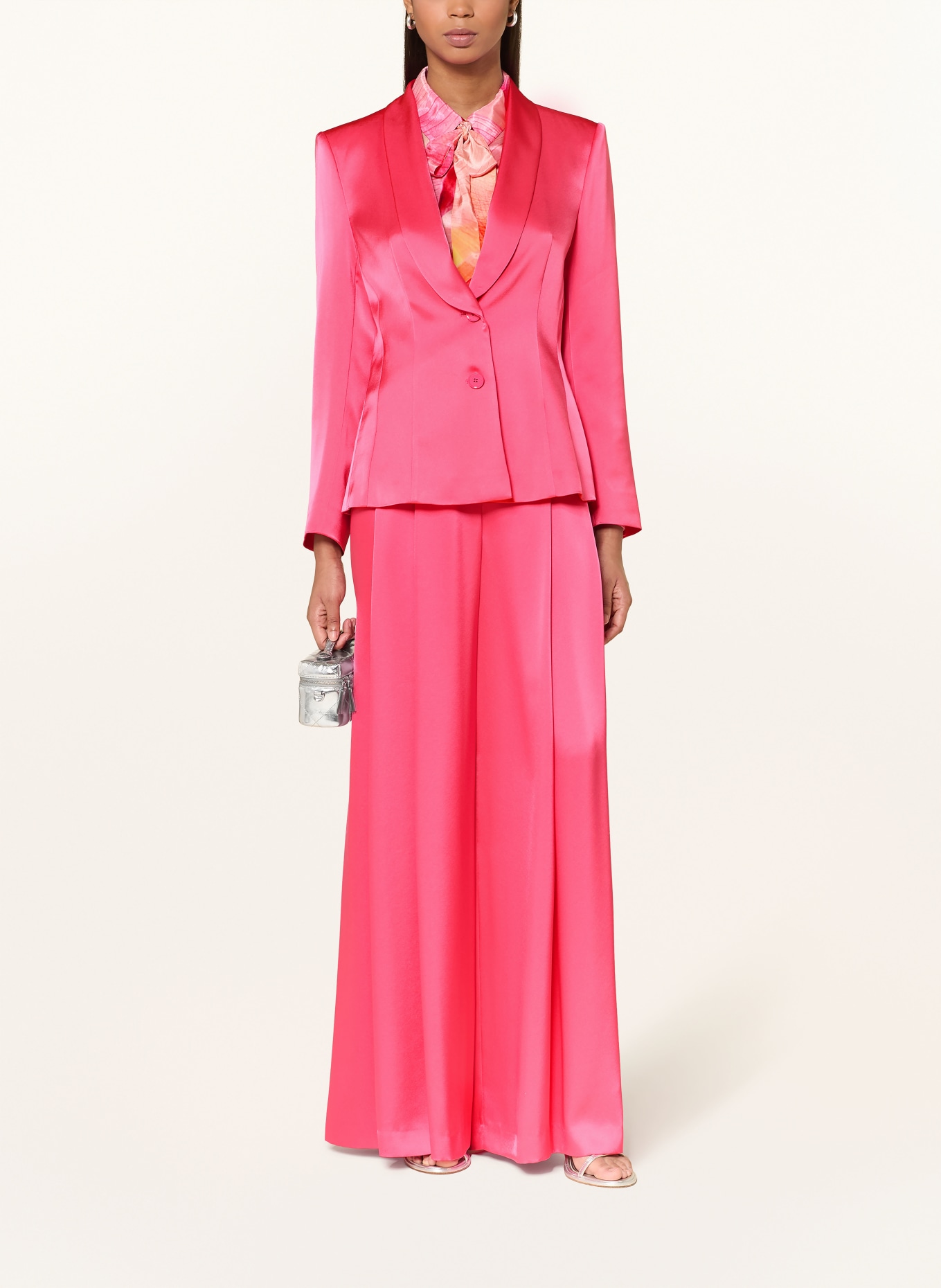 MARC CAIN saténové sako: 260 fuchsia purple