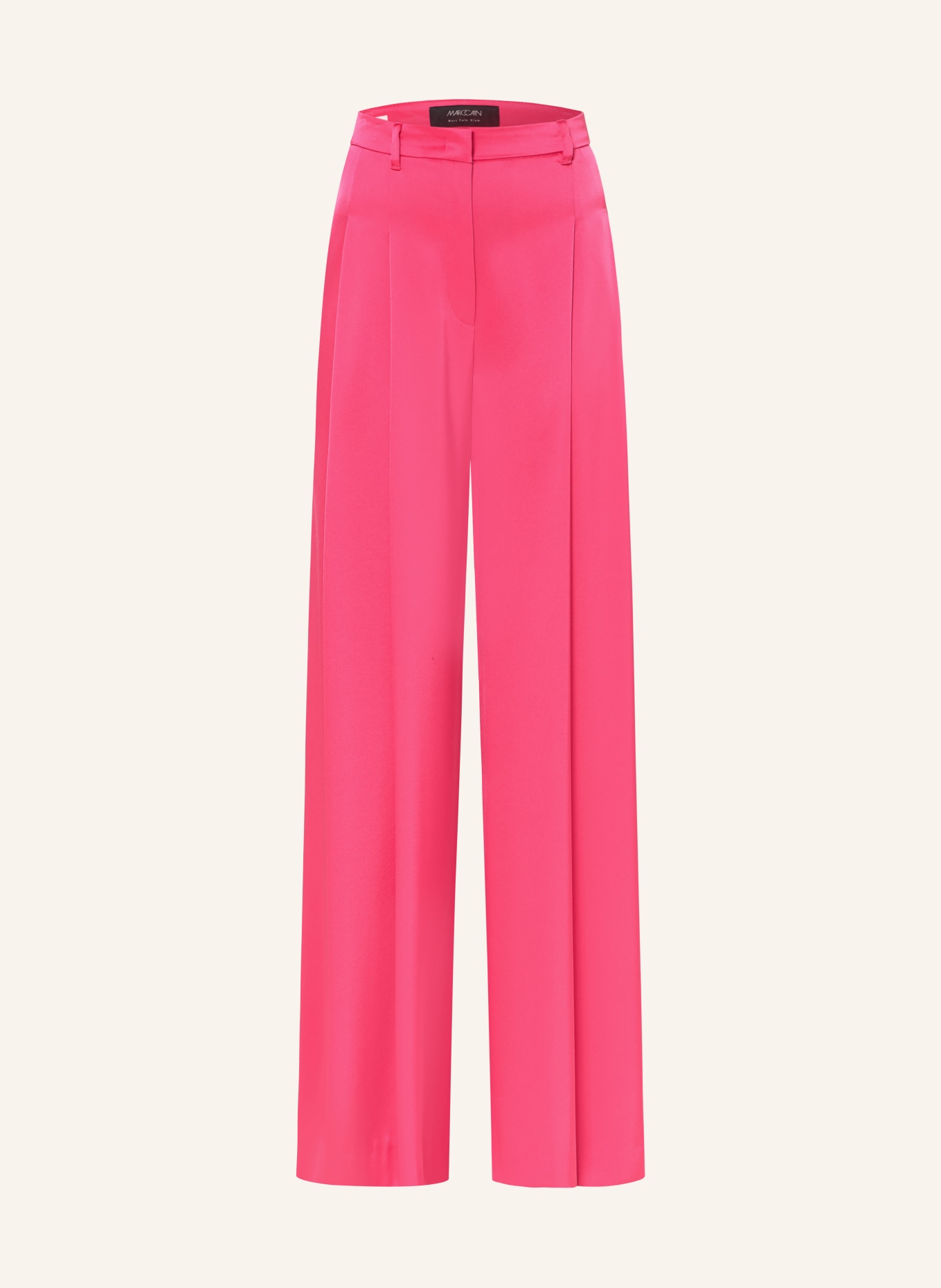 MARC CAIN Spodnie Marlene WARANGAL z satyny: 260 fuchsia purple