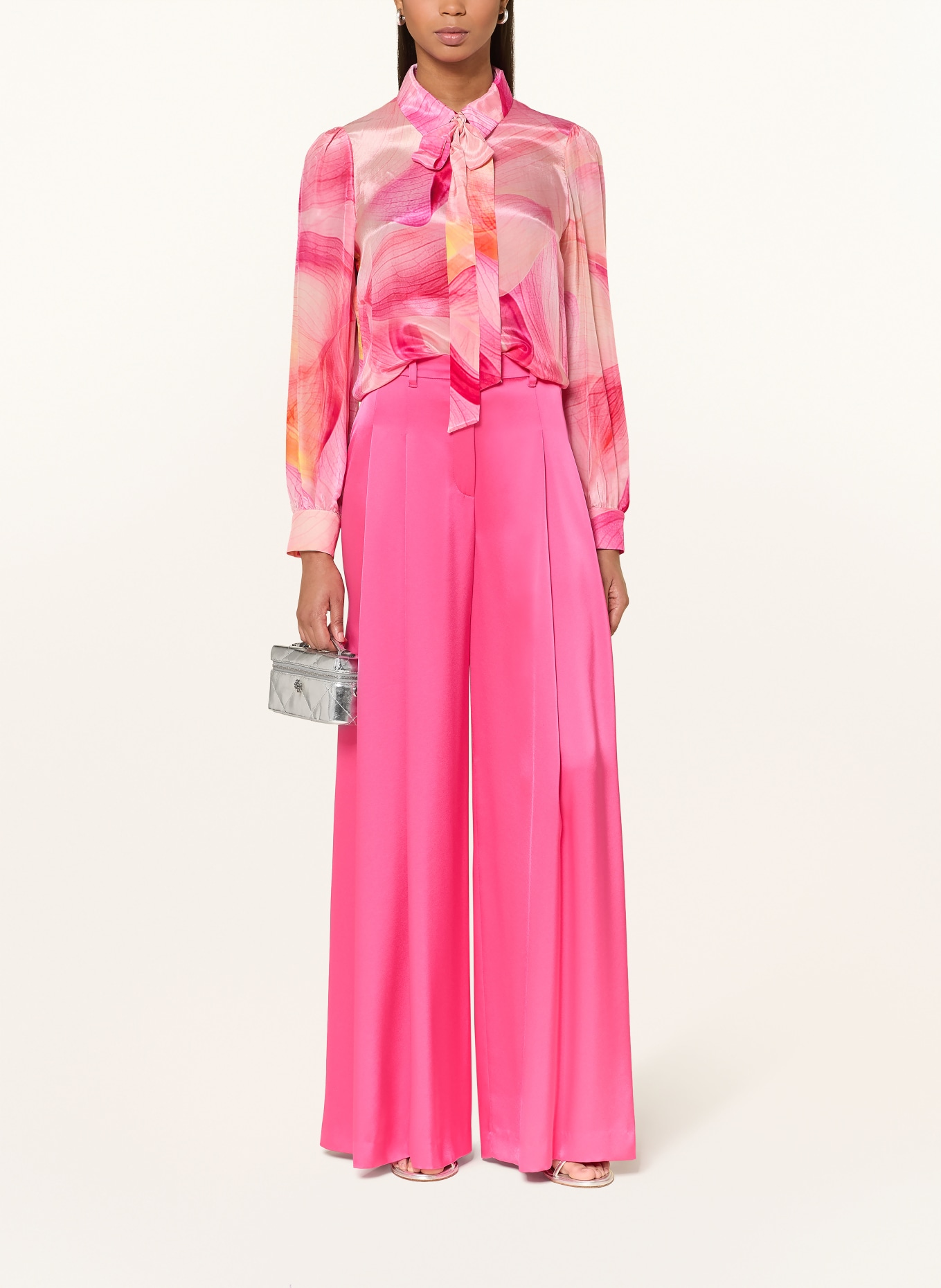 MARC CAIN bow blouse: 233 dianthus